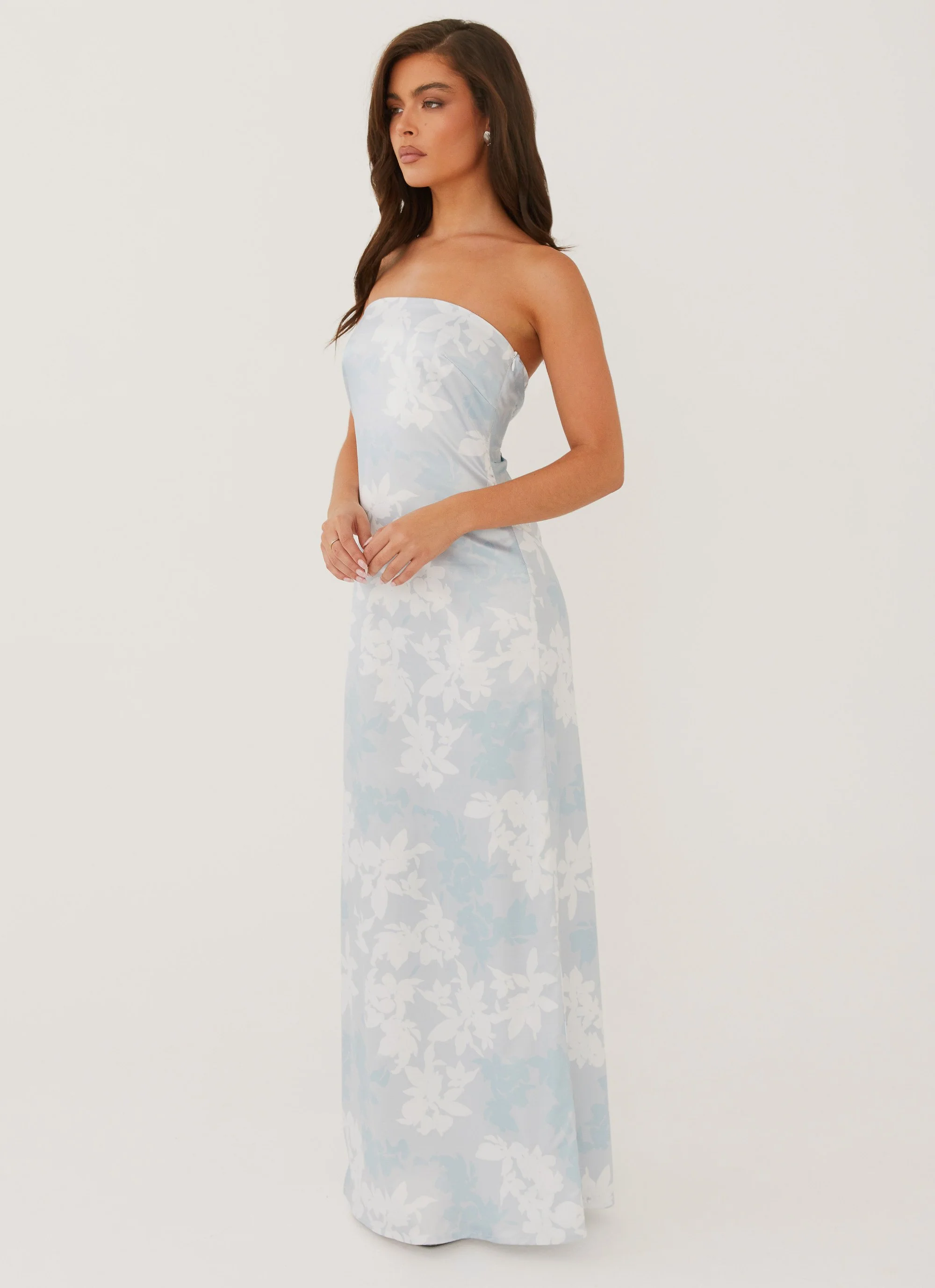 Love Me More Maxi Dress - Blue Blossom - Image 3
