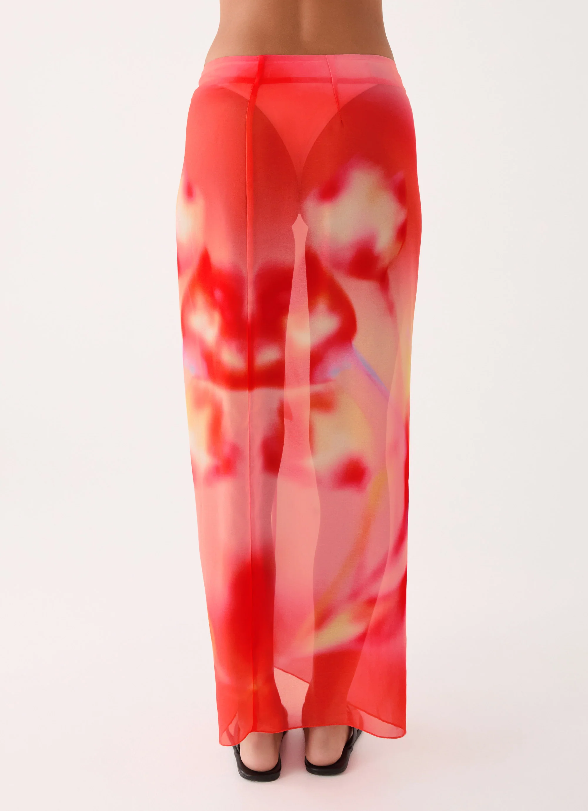 Low Tide Sarong Maxi Skirt - Sunburnt Petal - Image 3