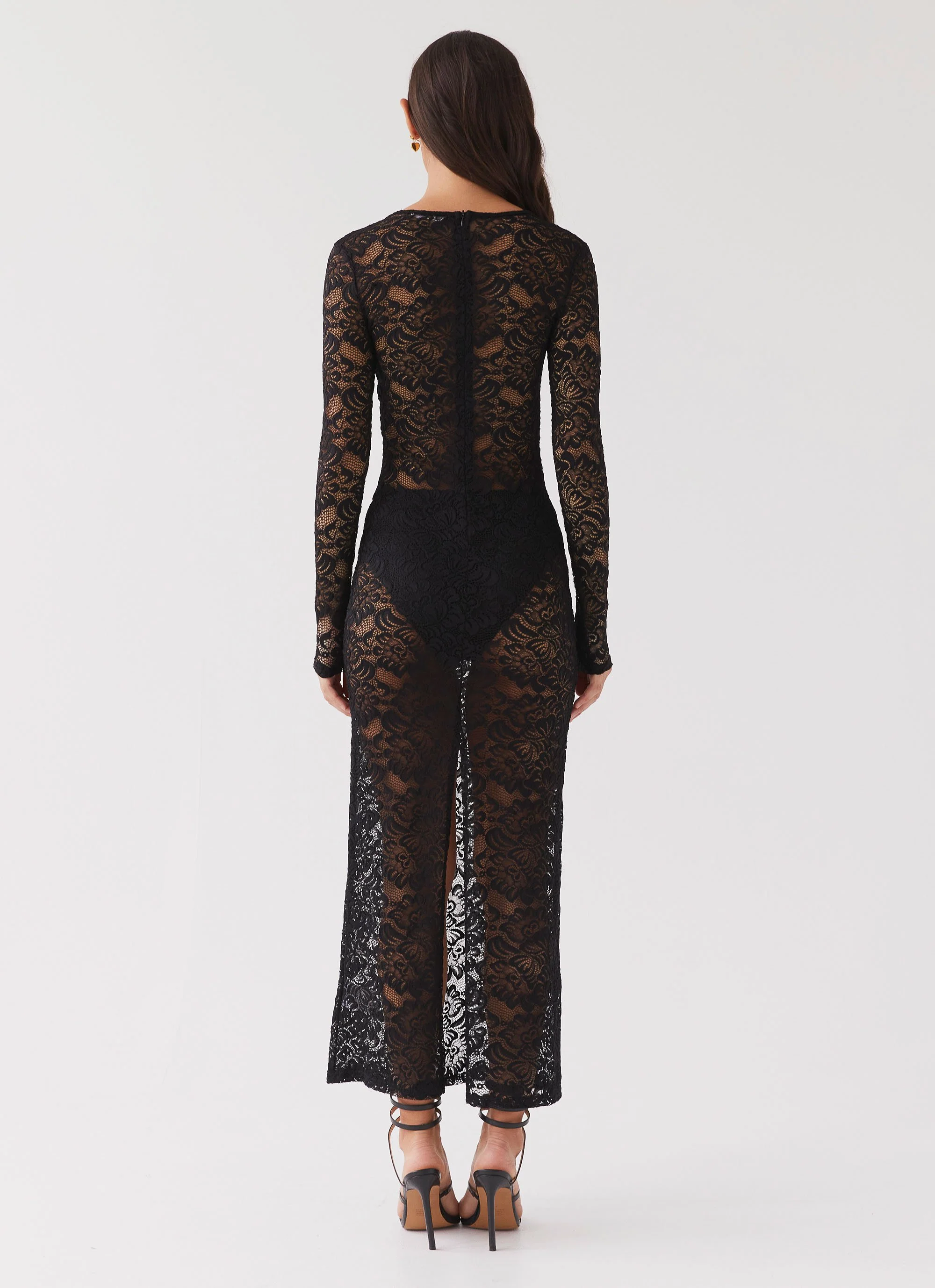 Luella Lace Maxi Dress - Black - Image 7