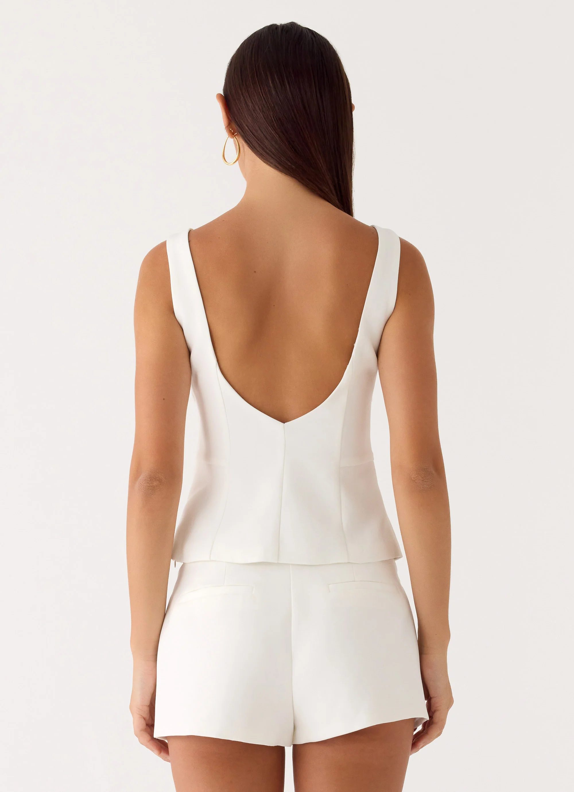 Lulita Belted Shorts - White - Image 4
