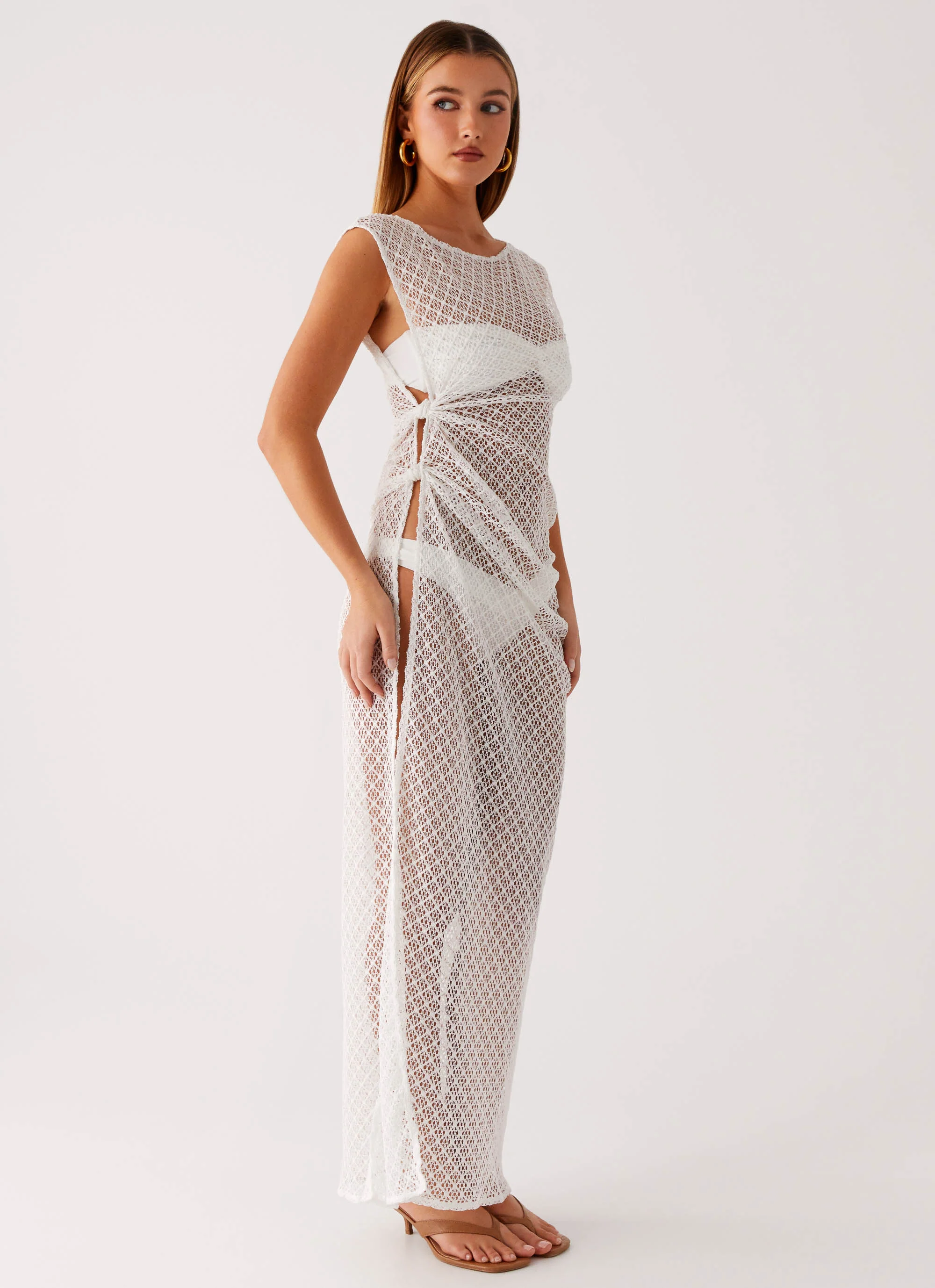 Maeva Maxi Dress - White - Image 6