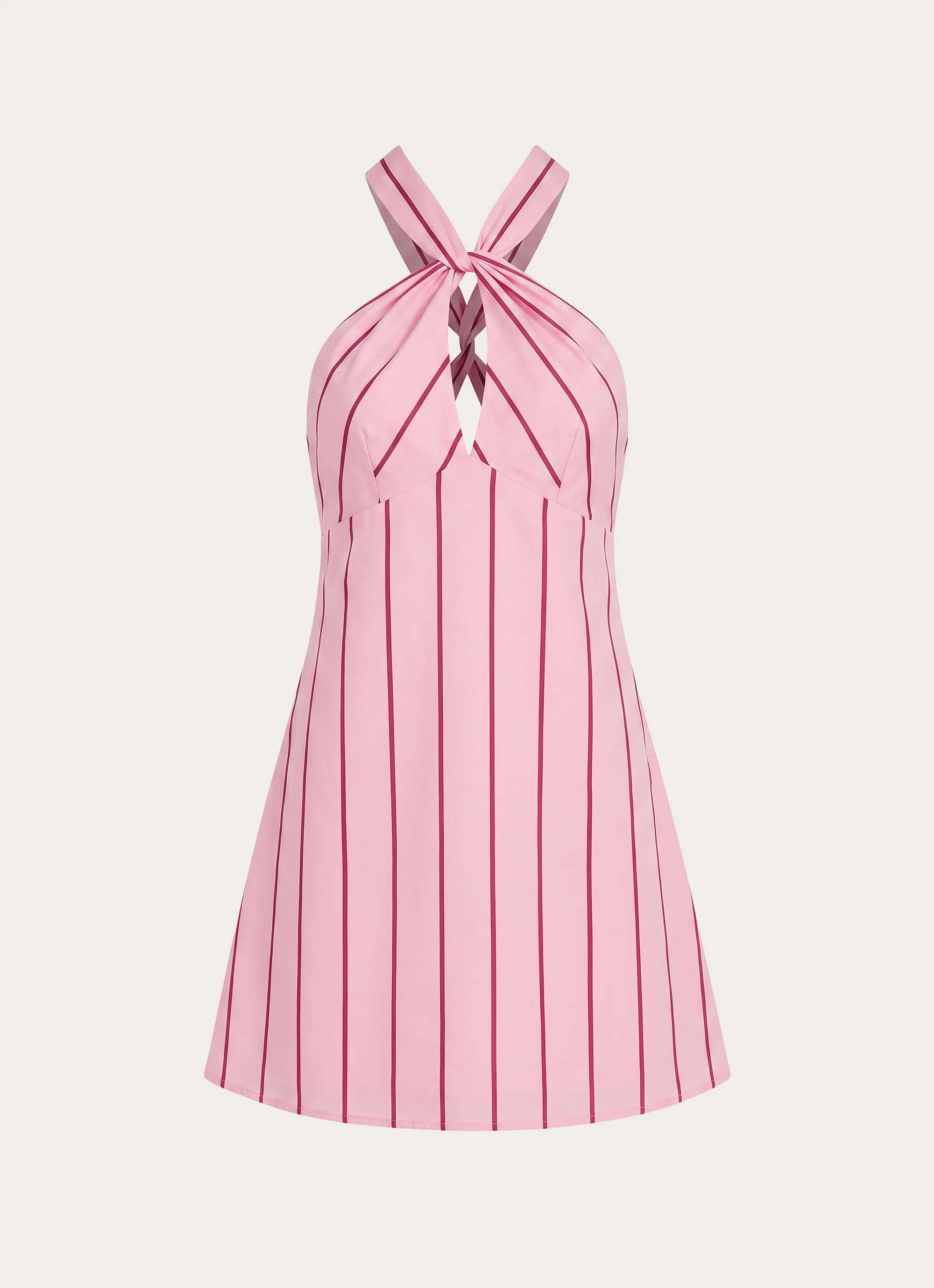 Malric Mini Dress - Strawberry Stripe - Image 2