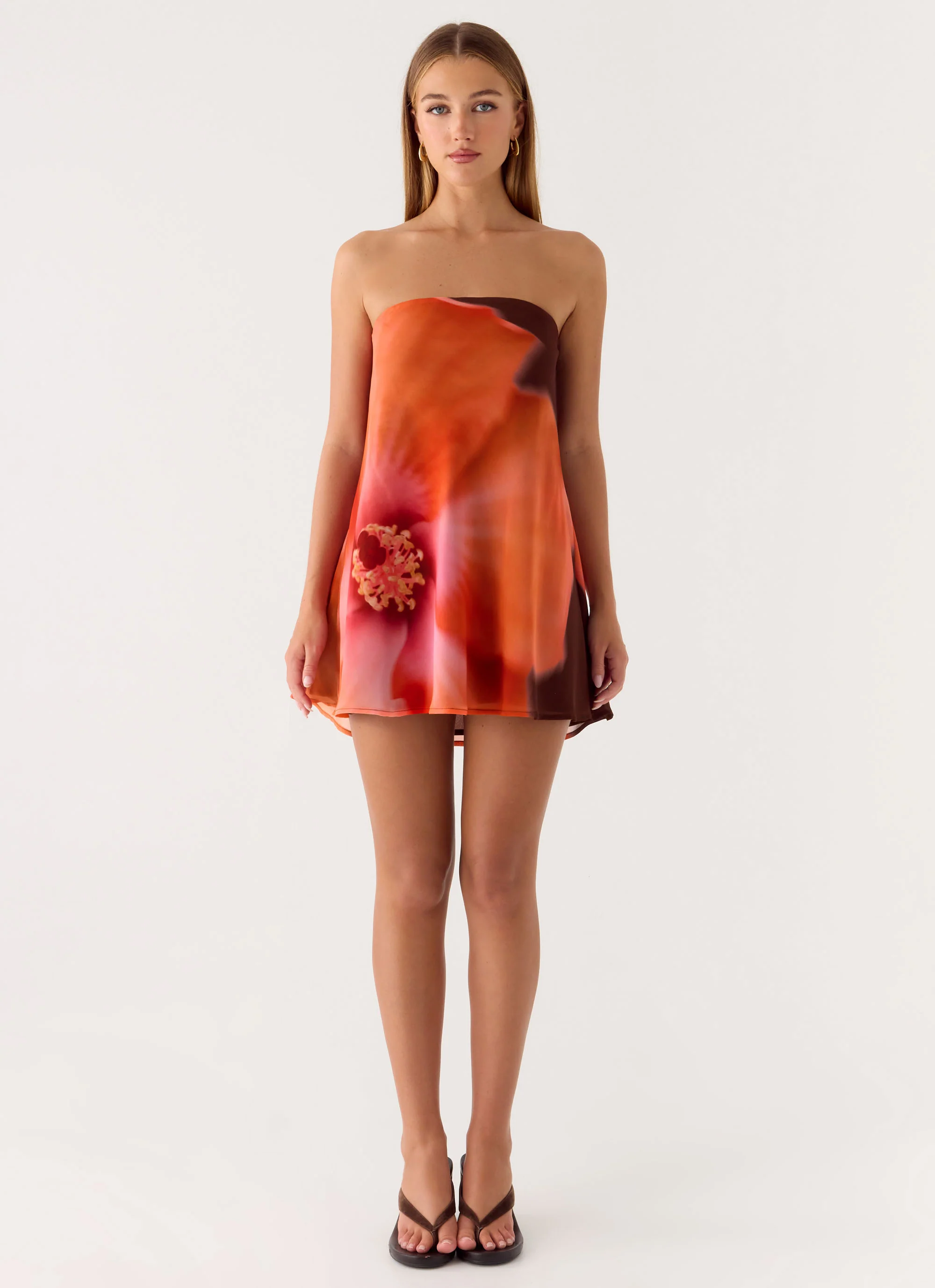 Marcita Mini Dress - Chocolate Blossom - Image 5