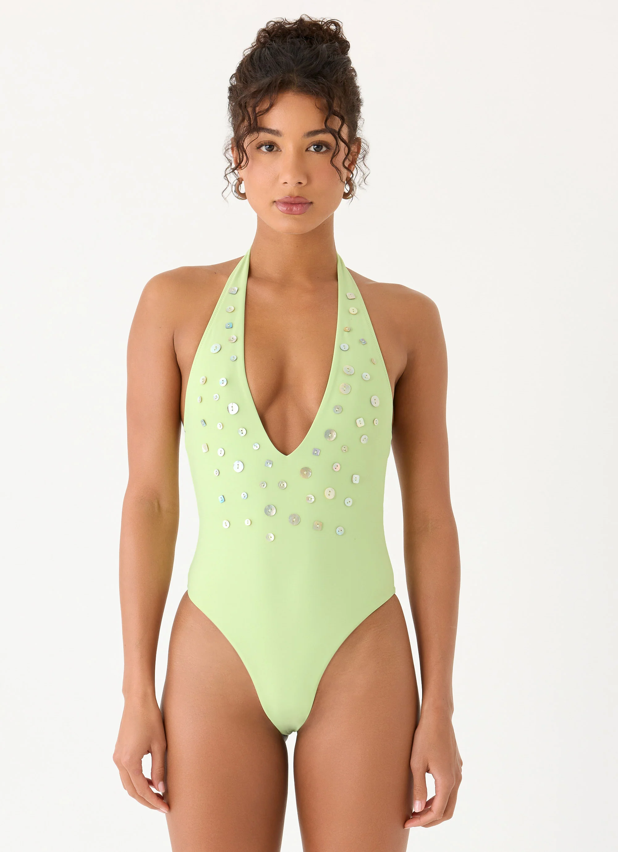 Mattia One Piece Swimsuit - Lime - Image 4