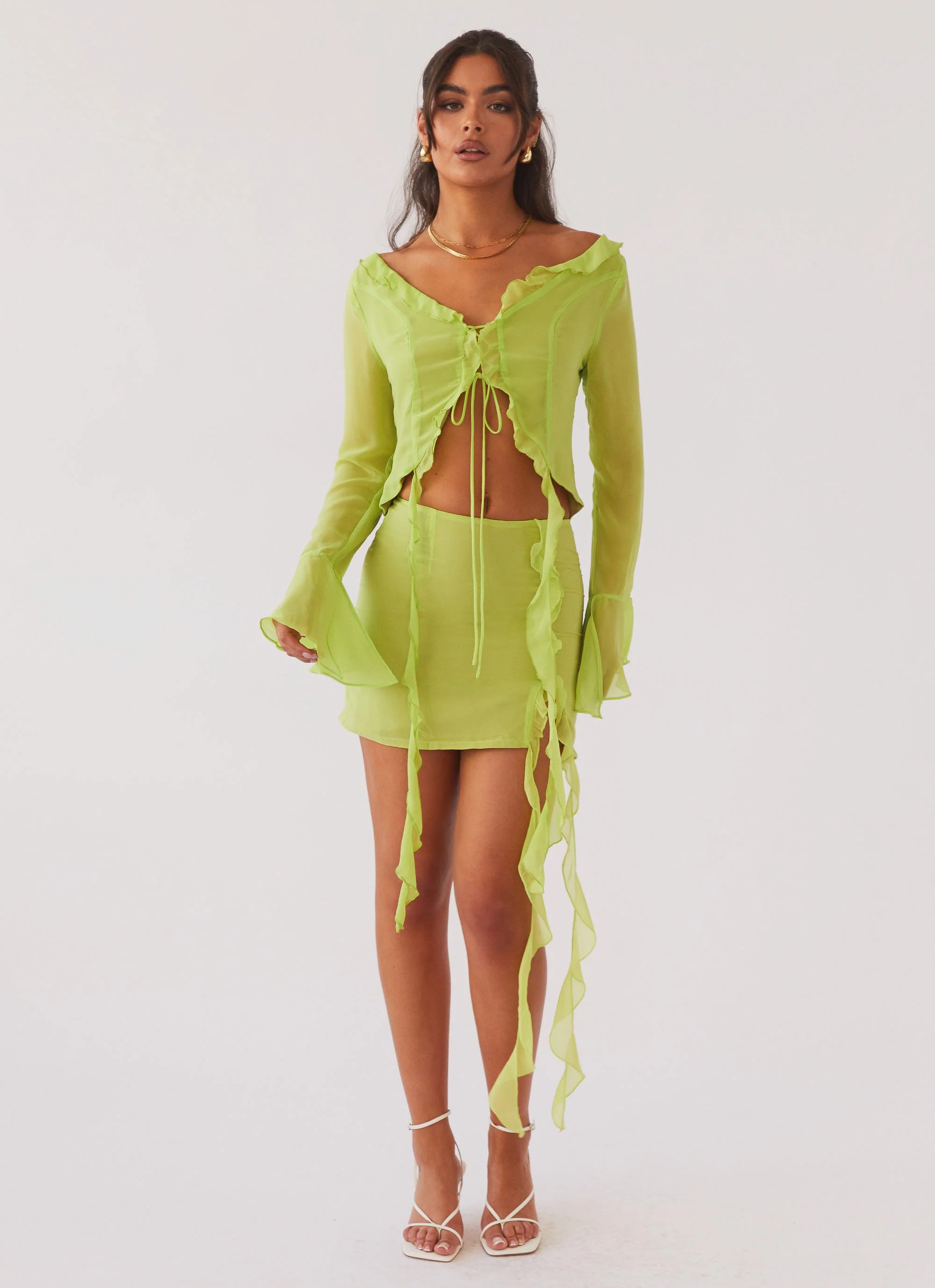 My Favourite Part Mini Skirt - Fern - Image 2