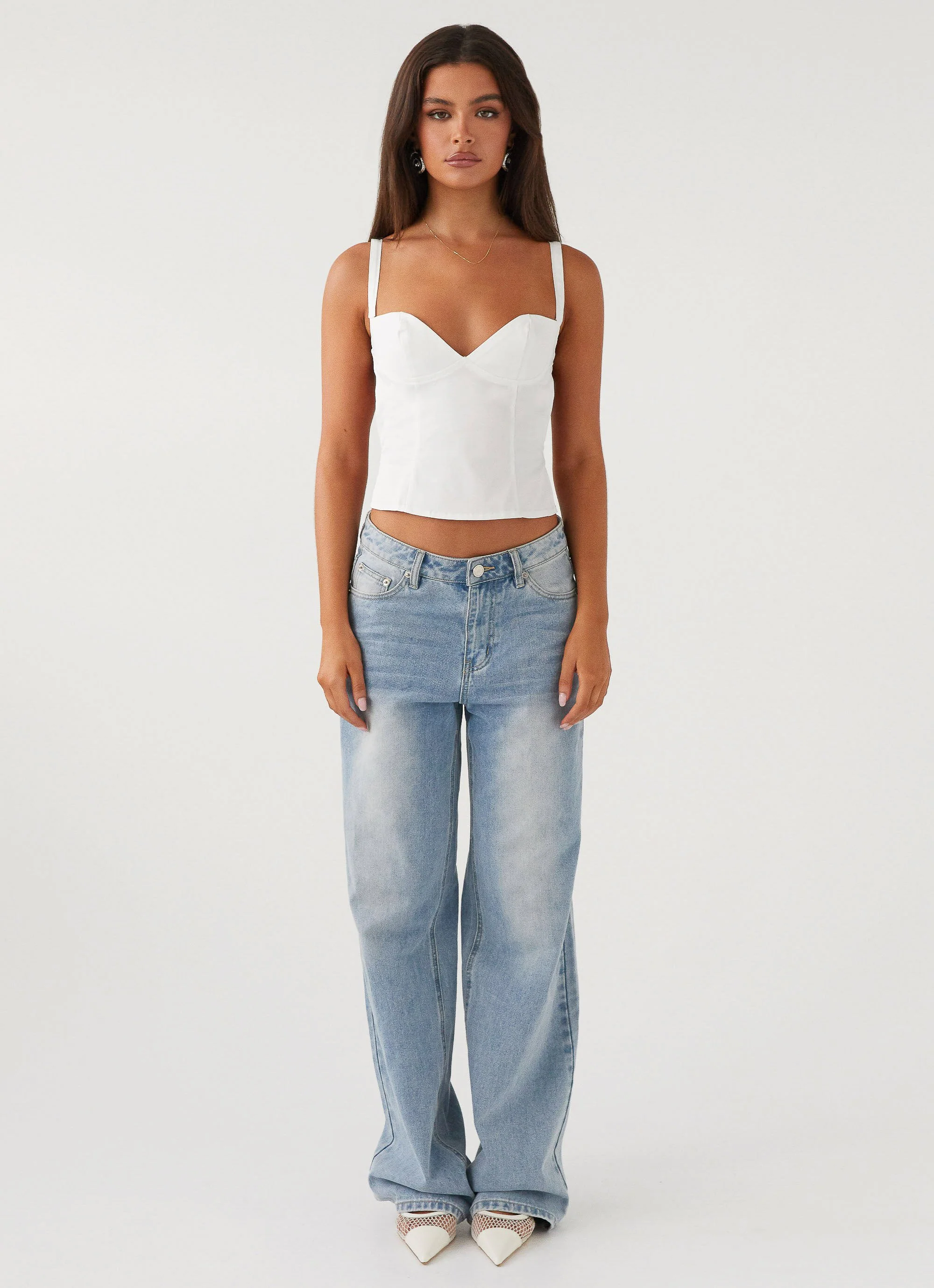 Naomi Backless Top - White - Image 2