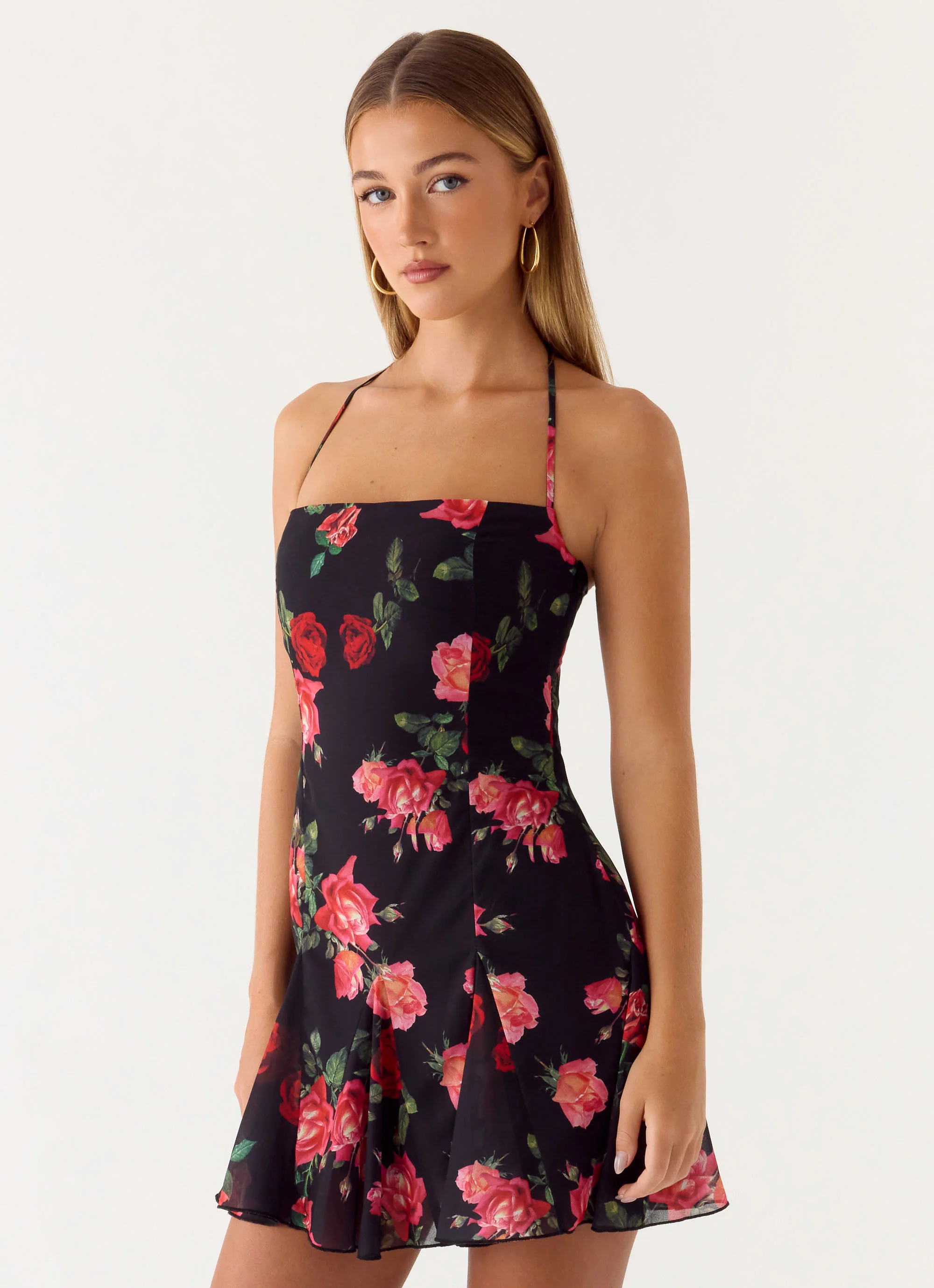 Nikyta Micro Mini Dress - Midnight Bloom - Image 6