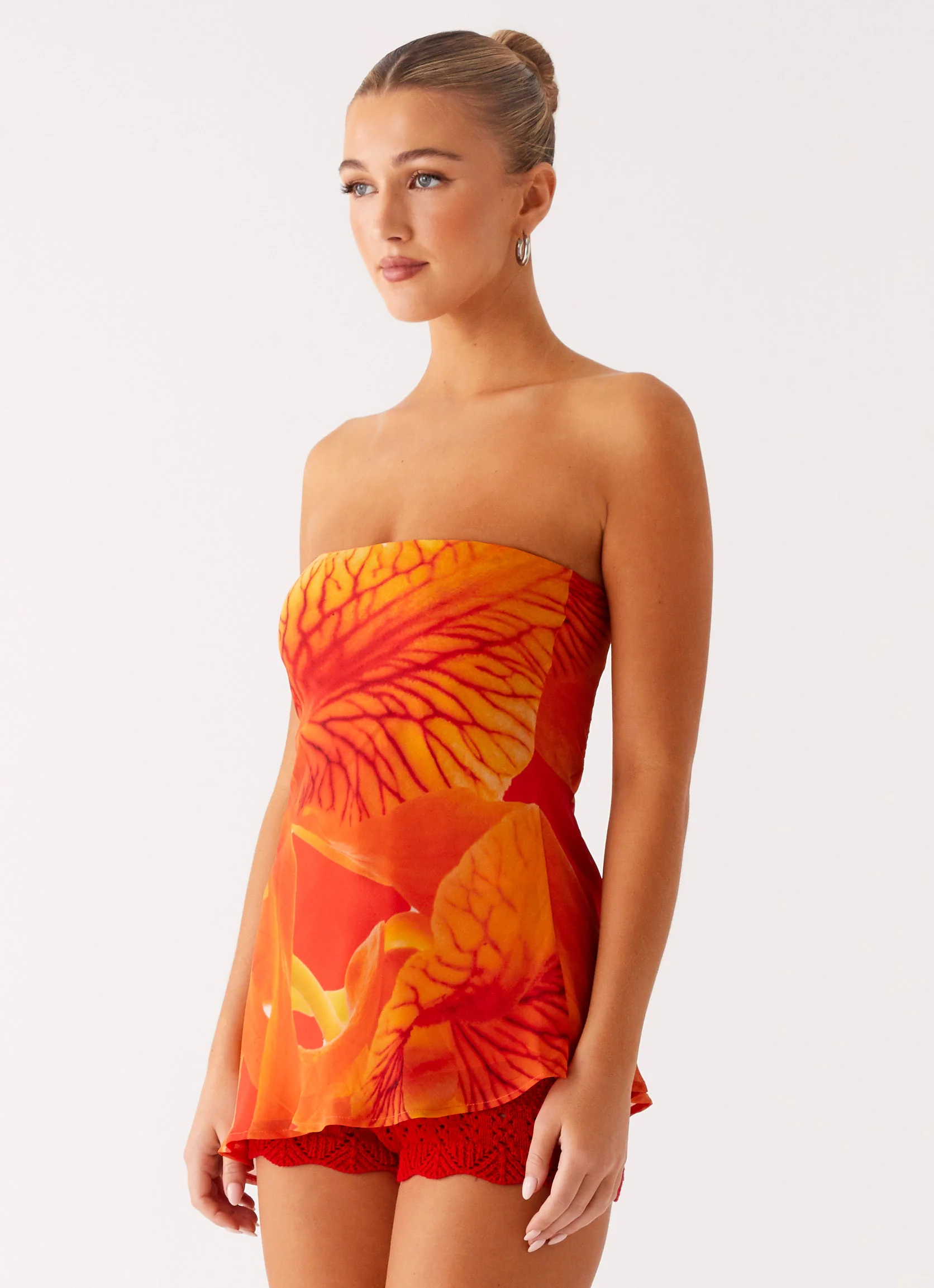 Over The Horizon Asymetrical Top - Serene Orange - Image 2