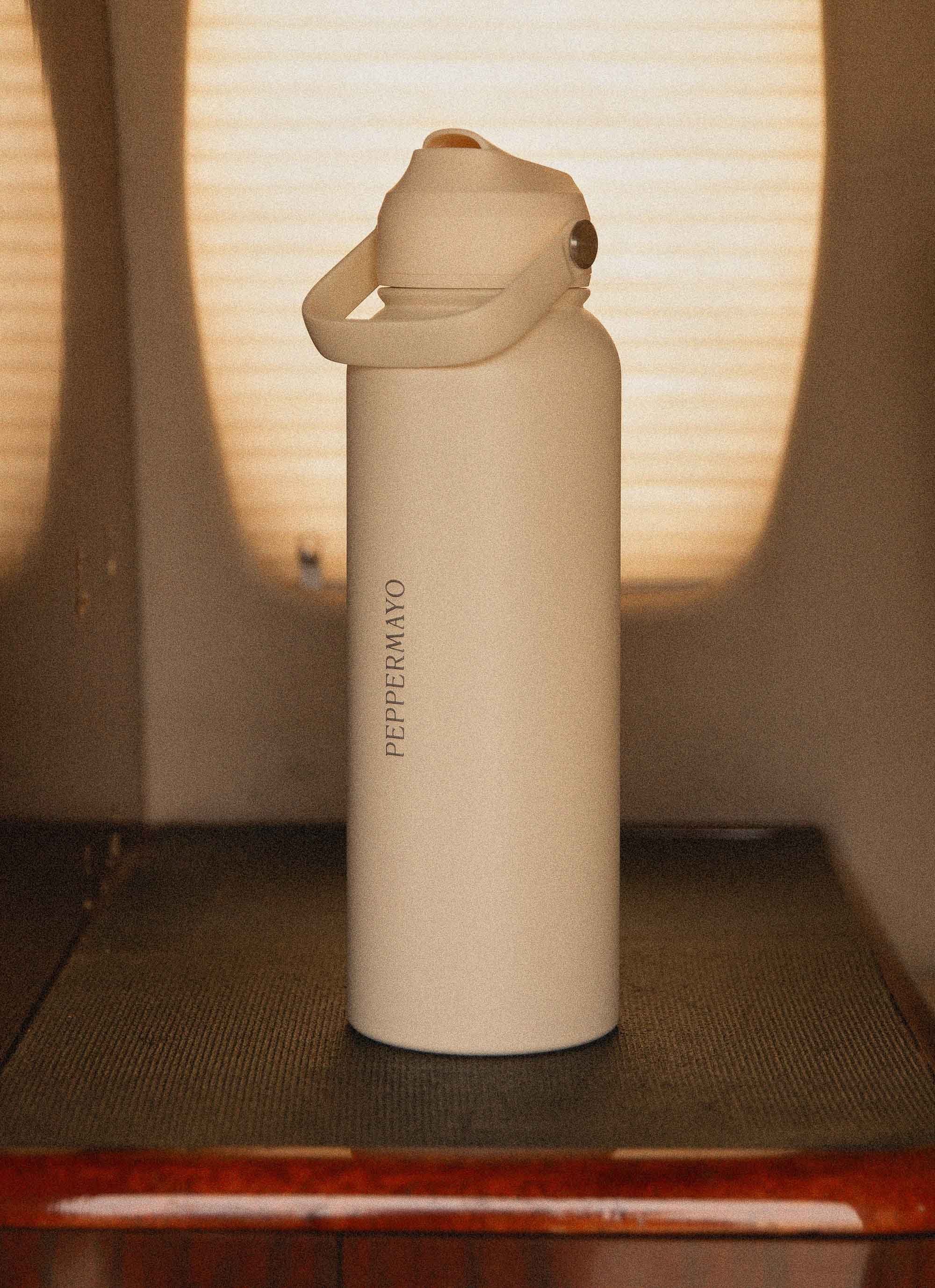 Peppermayo Water Bottle - Ivory - Image 2