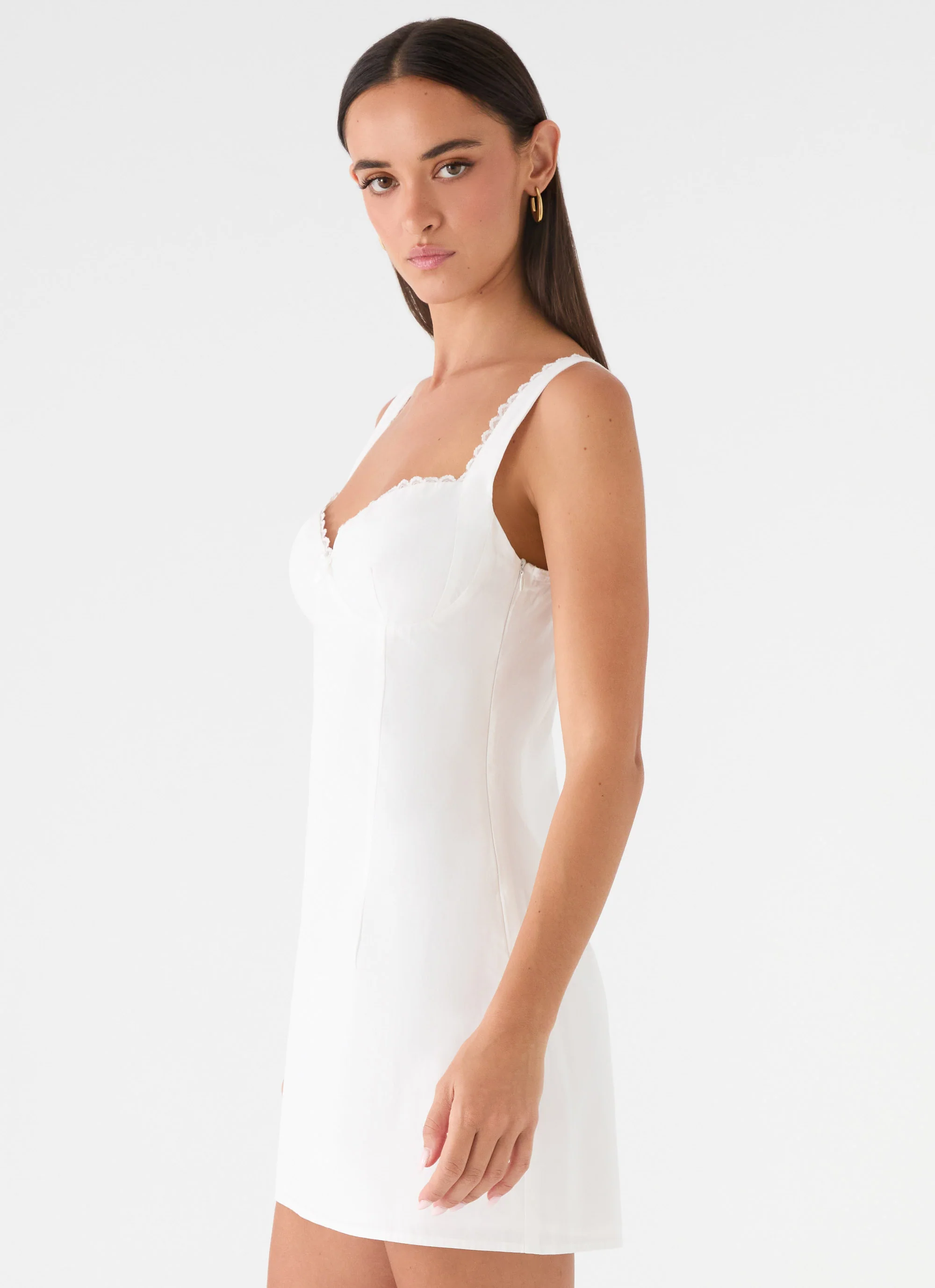 Riva Bella Mini Dress - White - Image 2