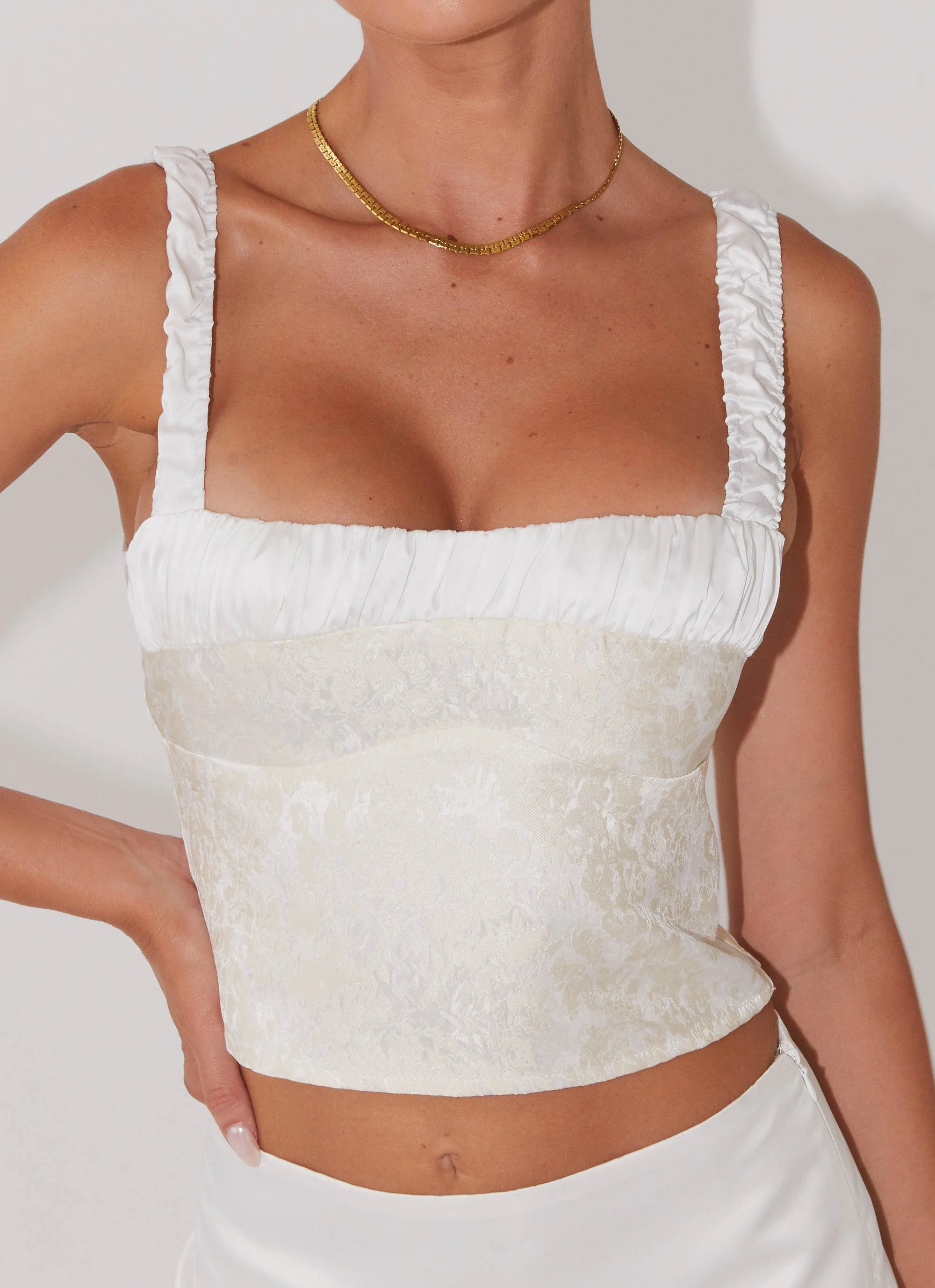 Ryder Bustier Top - Ivory Sky - Image 2
