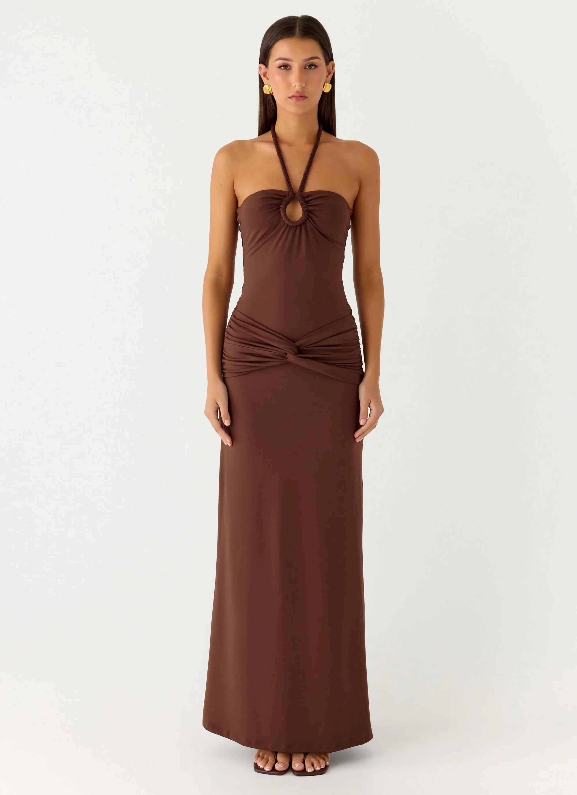 Sacred Maxi Dress - Chocolate - Image 2