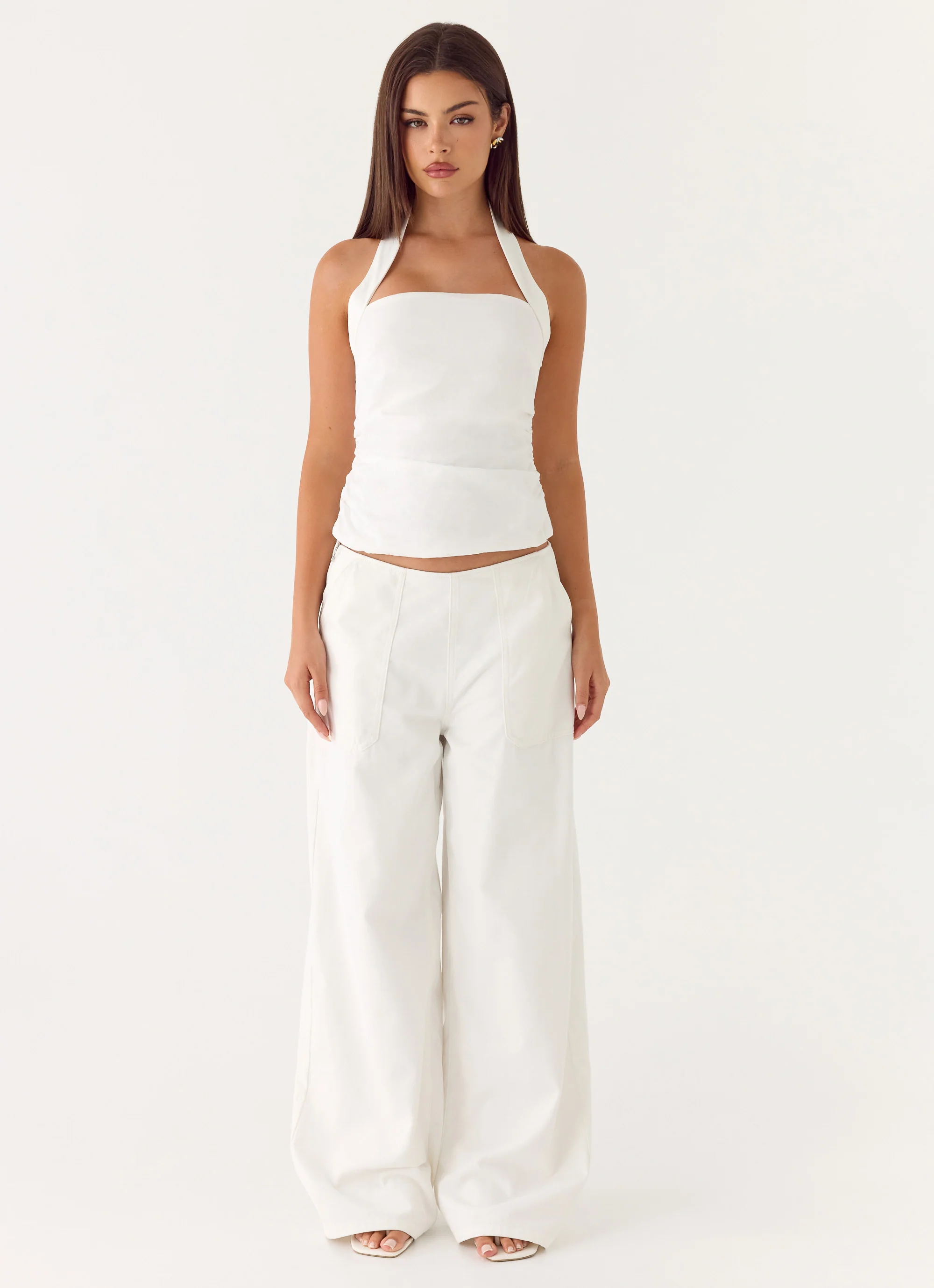 Seethal Low Rise Pants - White - Image 3