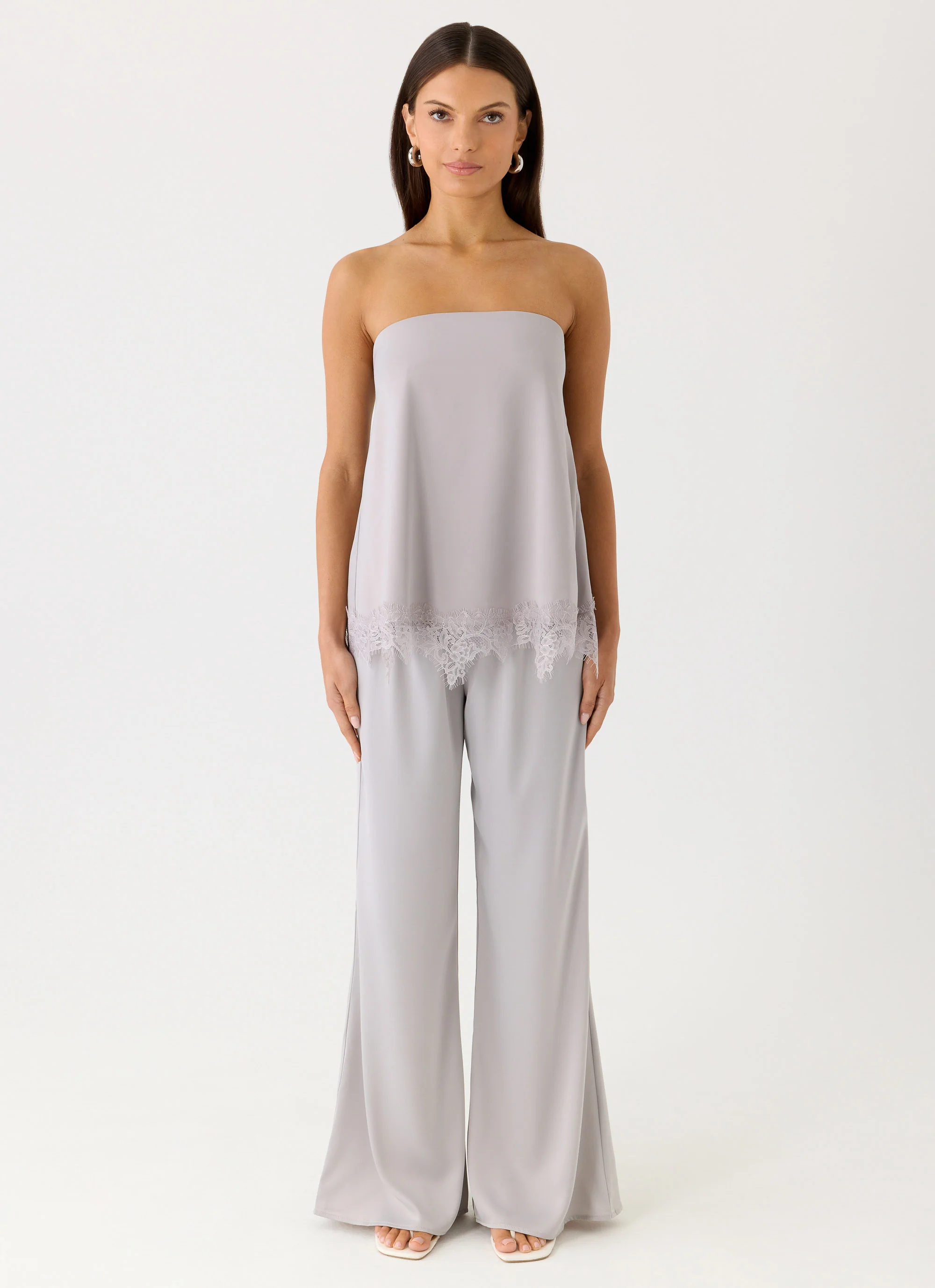 Sella Strapless Top - Misty Blue - Image 4