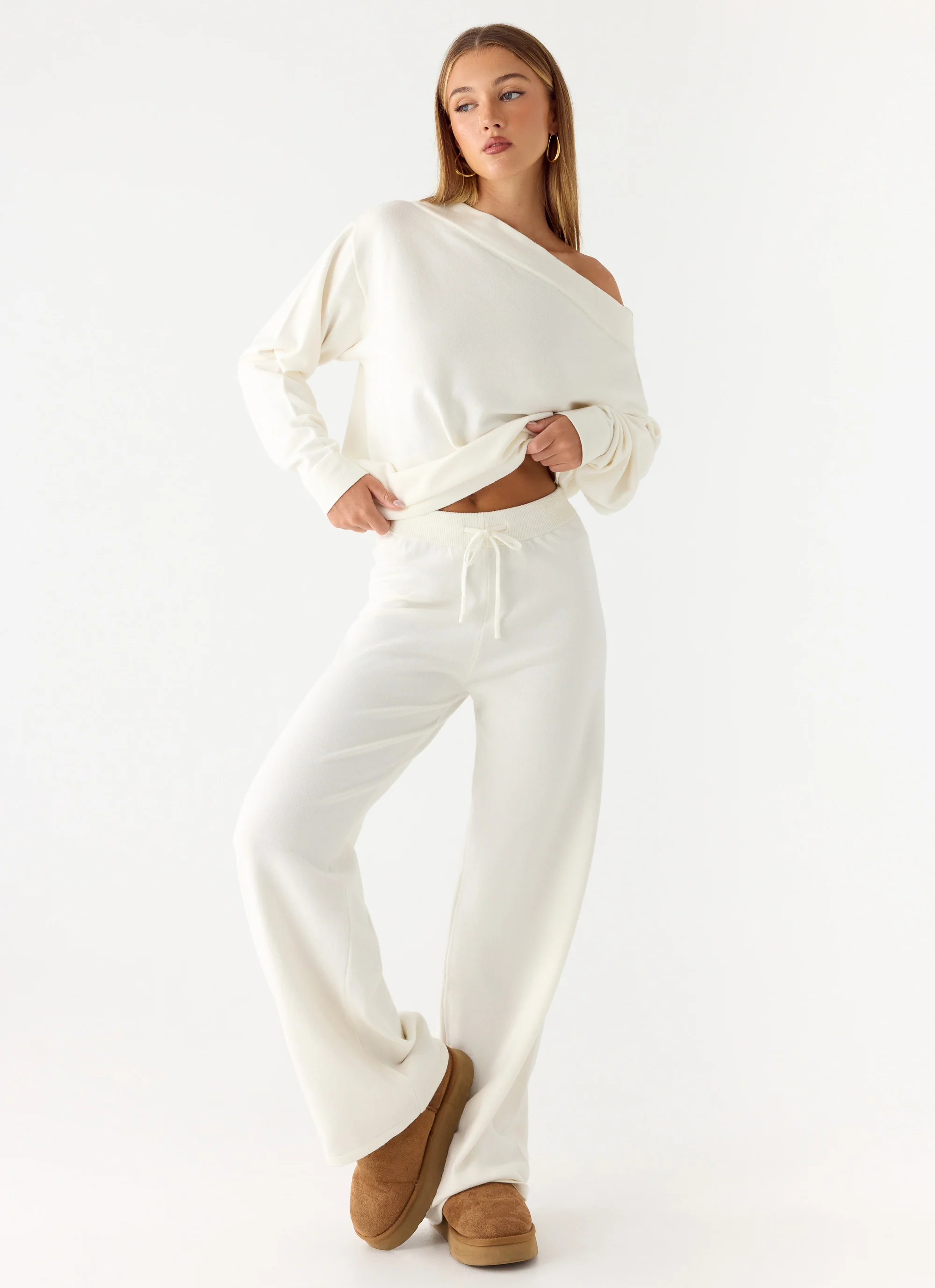Sherlee Knit Pants - White - Image 6