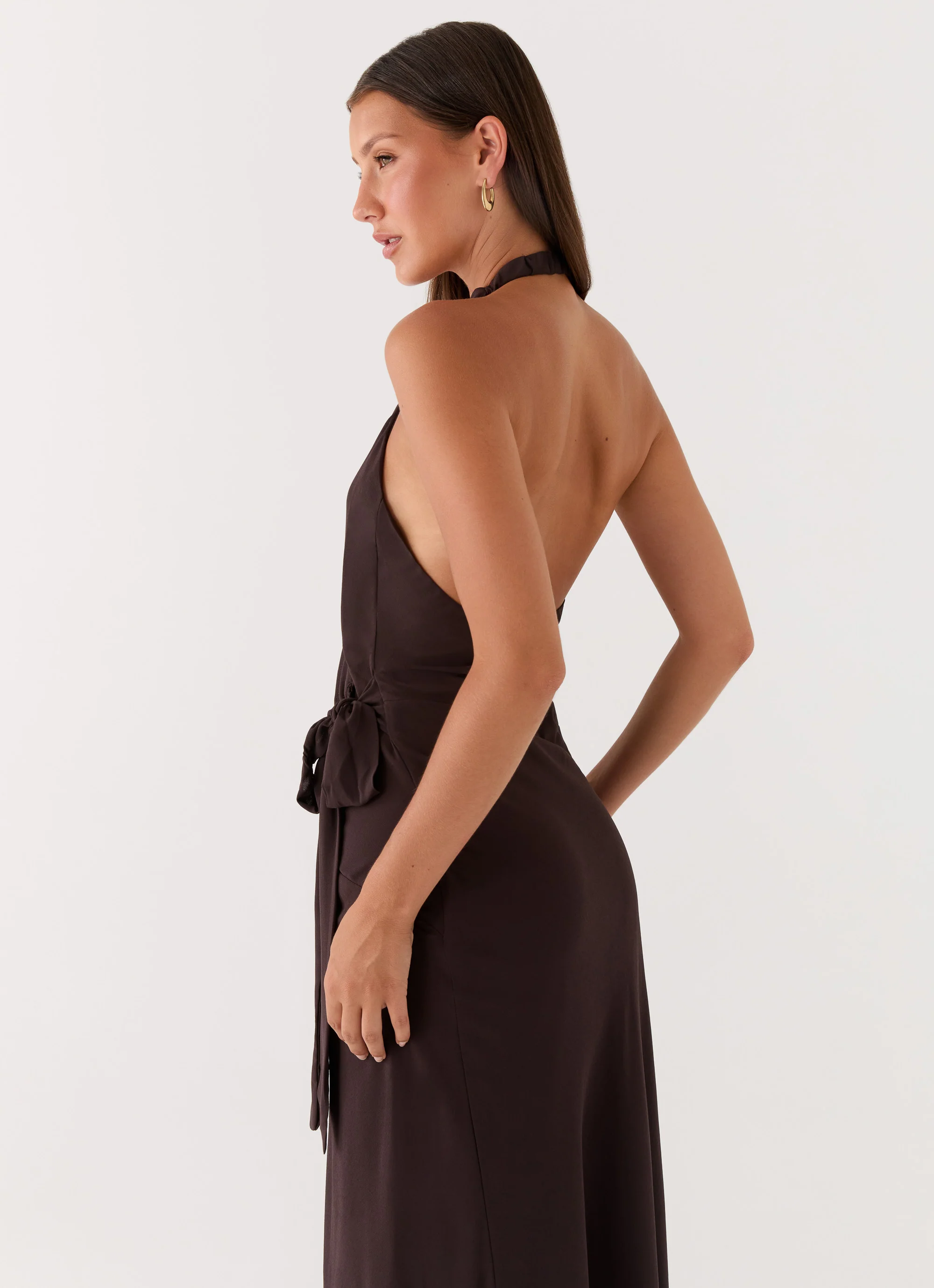 So Chic Maxi Dress - Cool Chocolate - Image 4