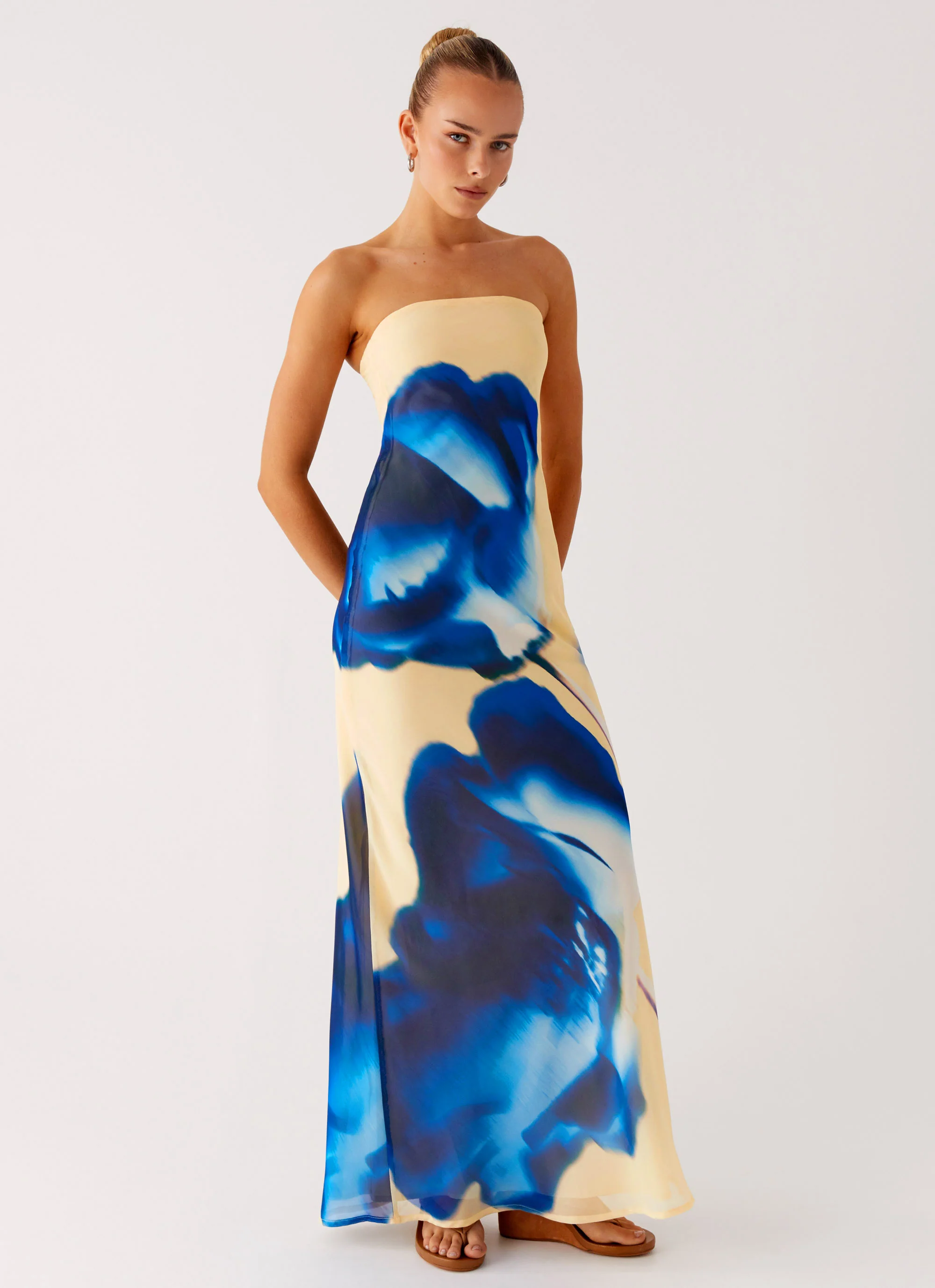 So You Say Strapless Maxi Dress - Heirloom Floral - Image 5