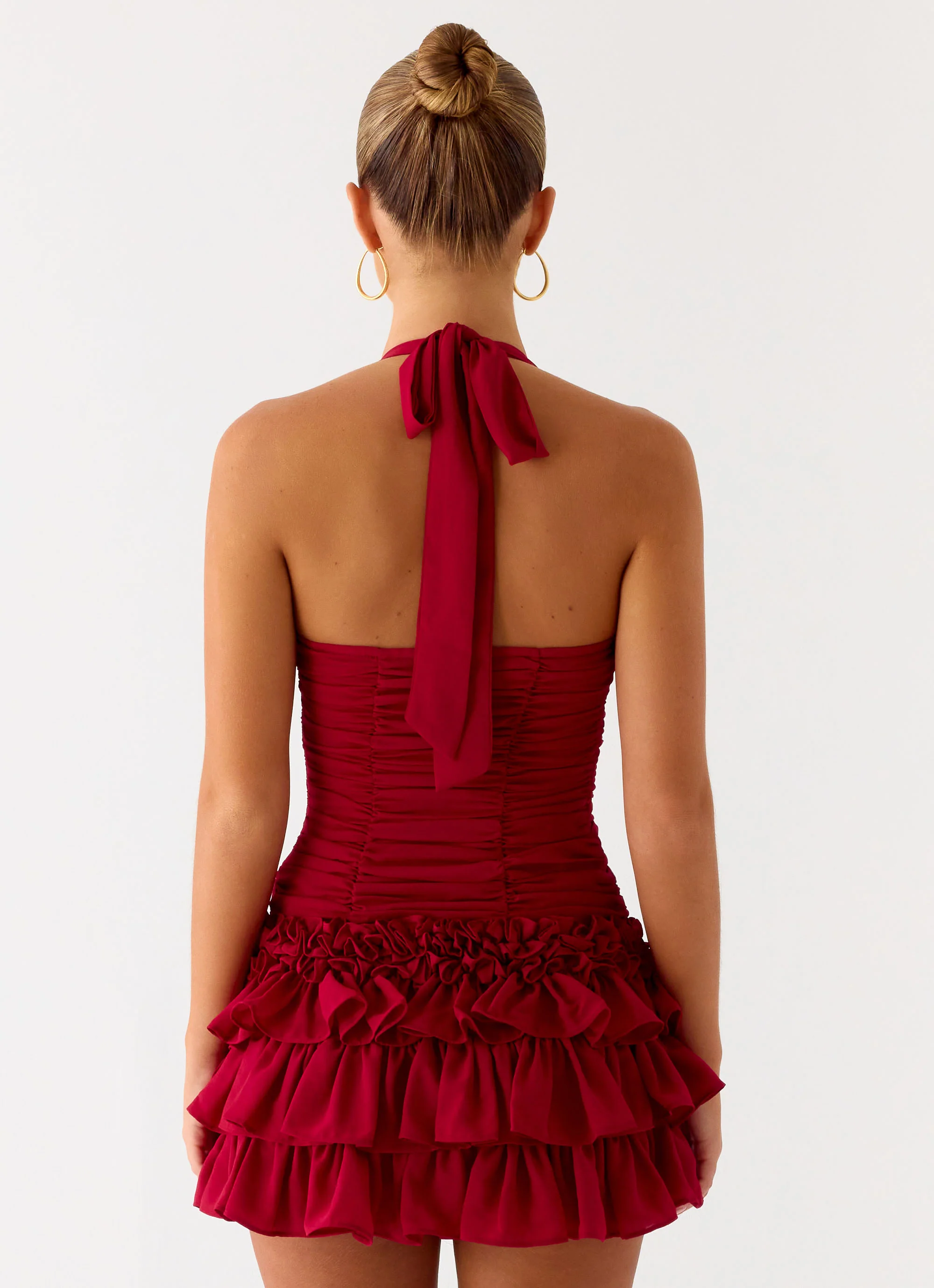Someone Else Mini Skort - Dark Cherry - Image 7
