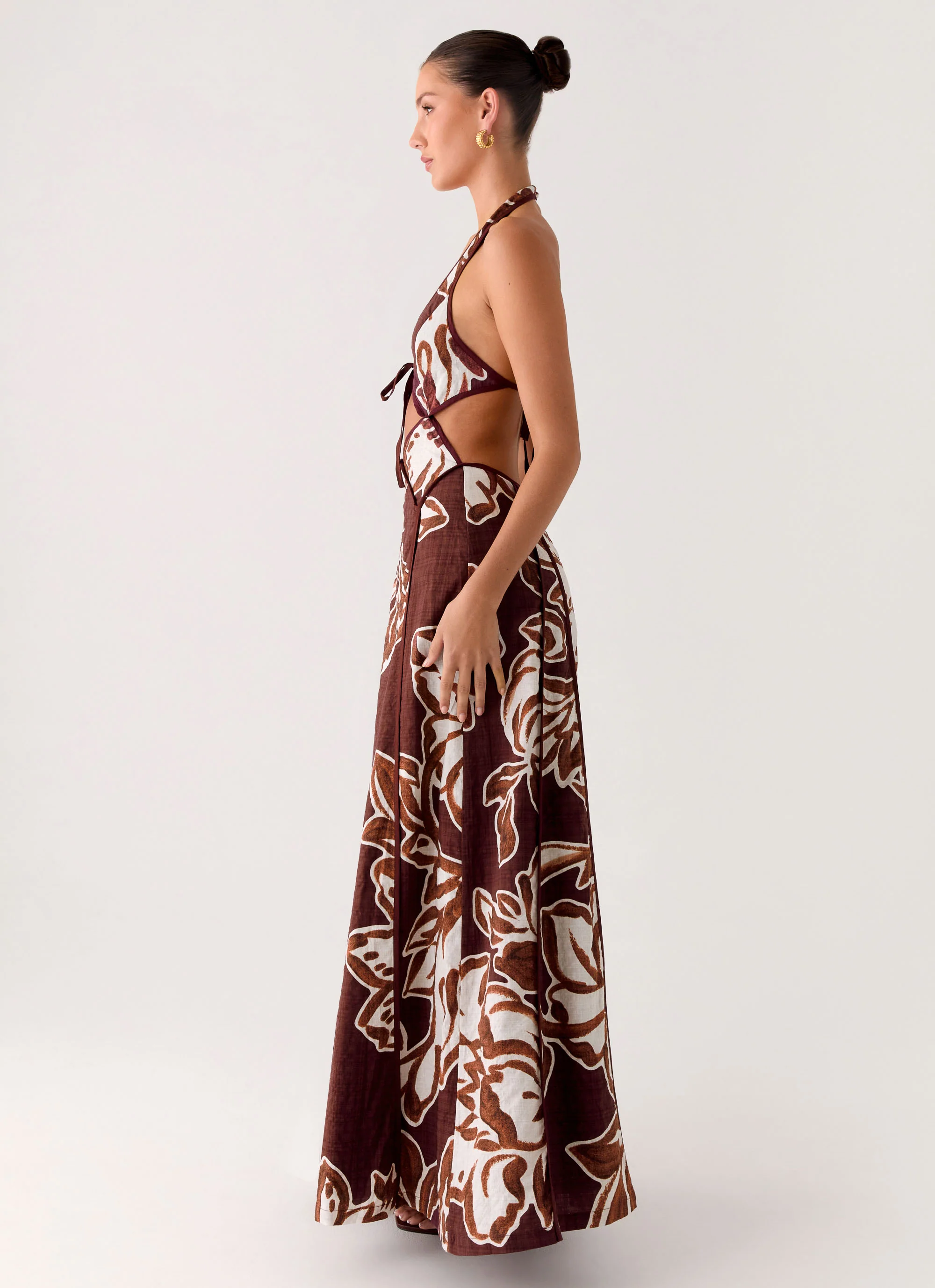Sonnet Maxi Dress - Espresso Meadow - Image 3