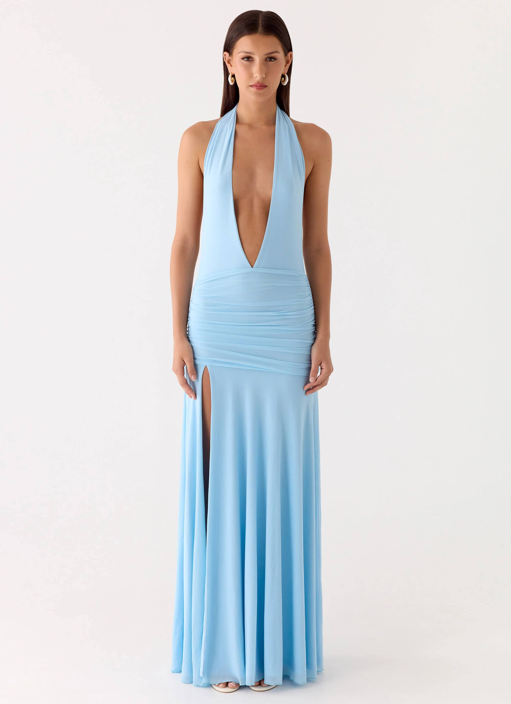 Sorrento Sunsets Maxi Dress - Ice Blue - Image 2