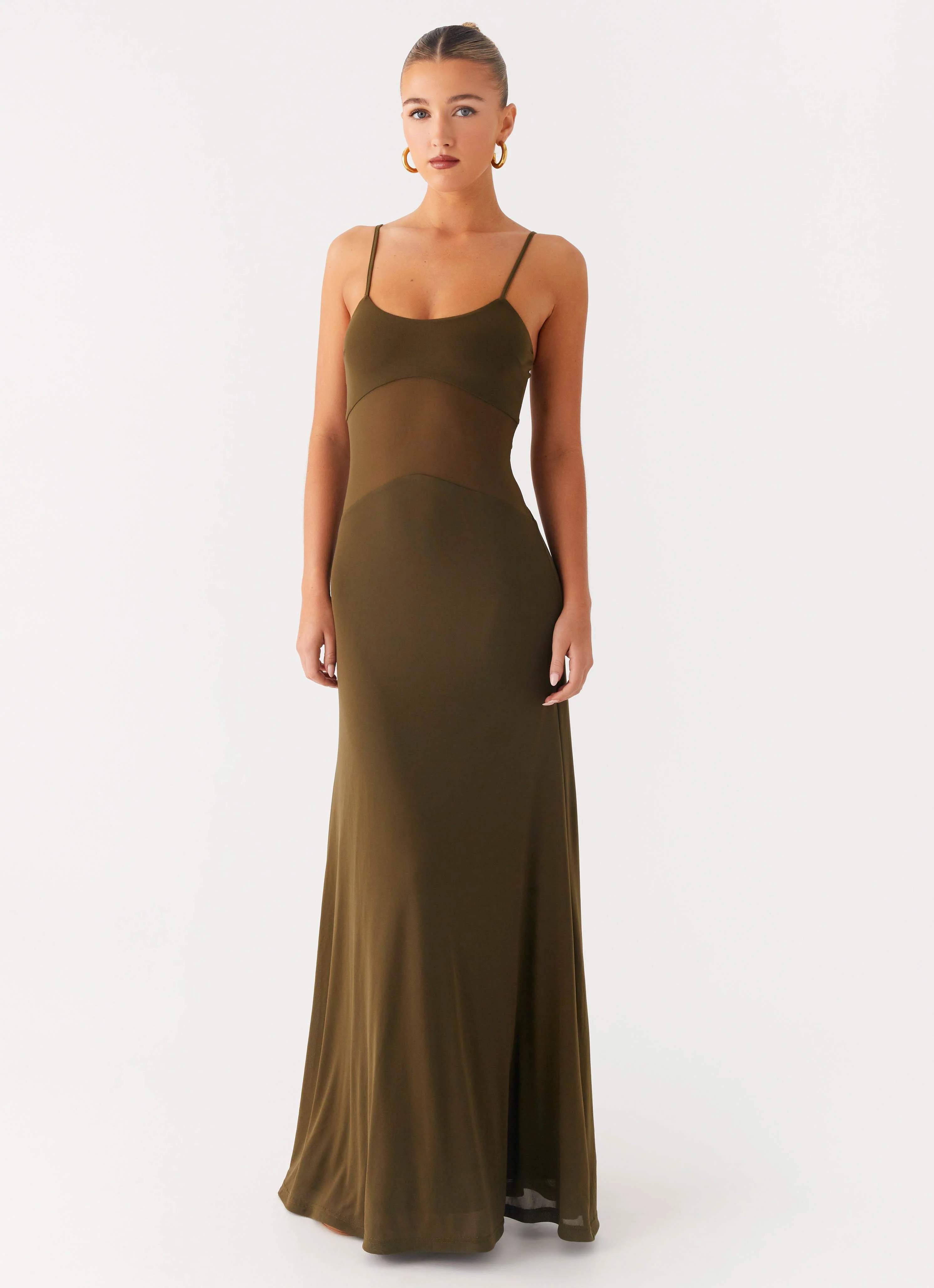 Starfall Maxi Dress - Khaki - Image 5