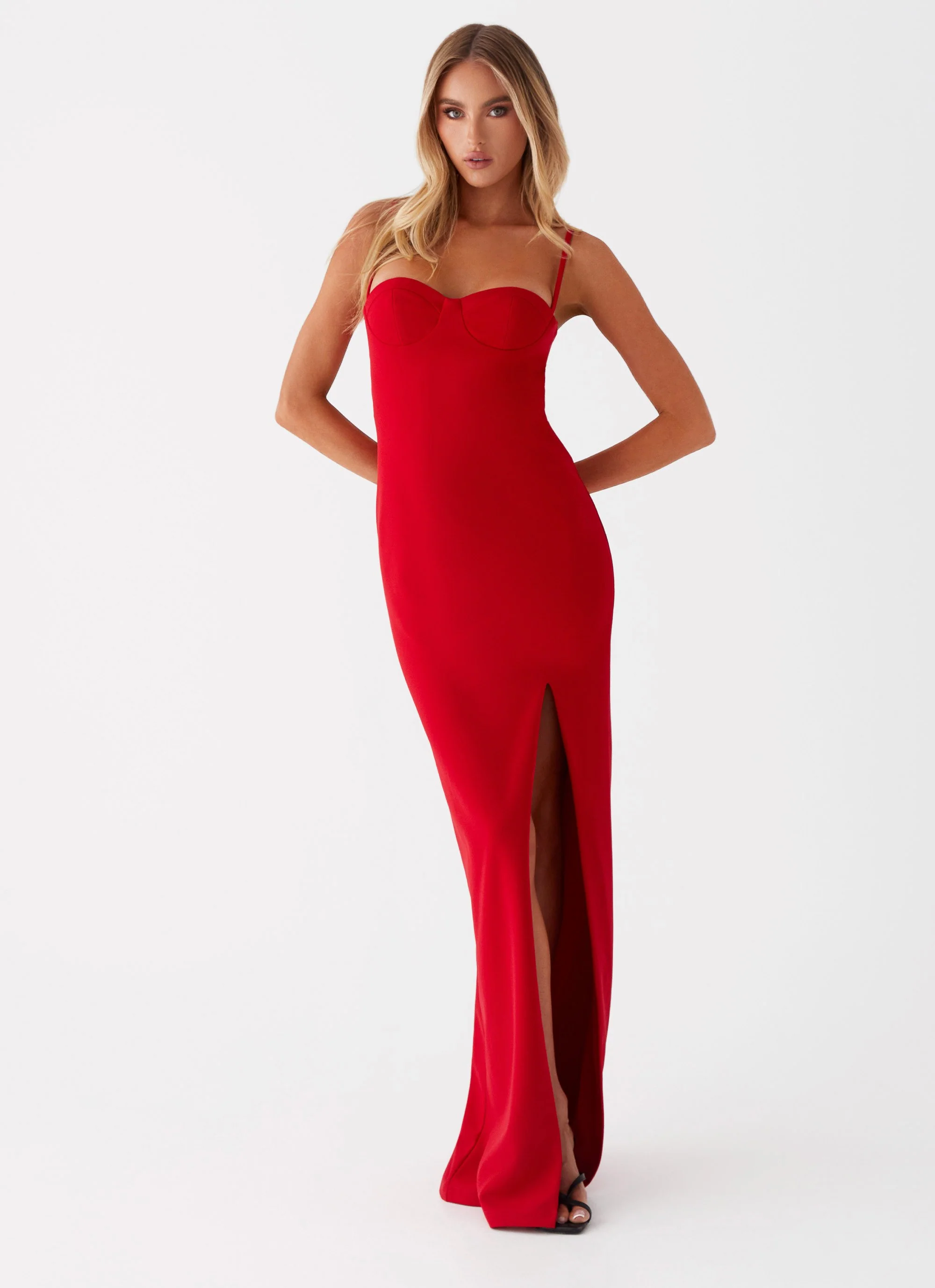 Stefanie Maxi Dress - Red - Image 6
