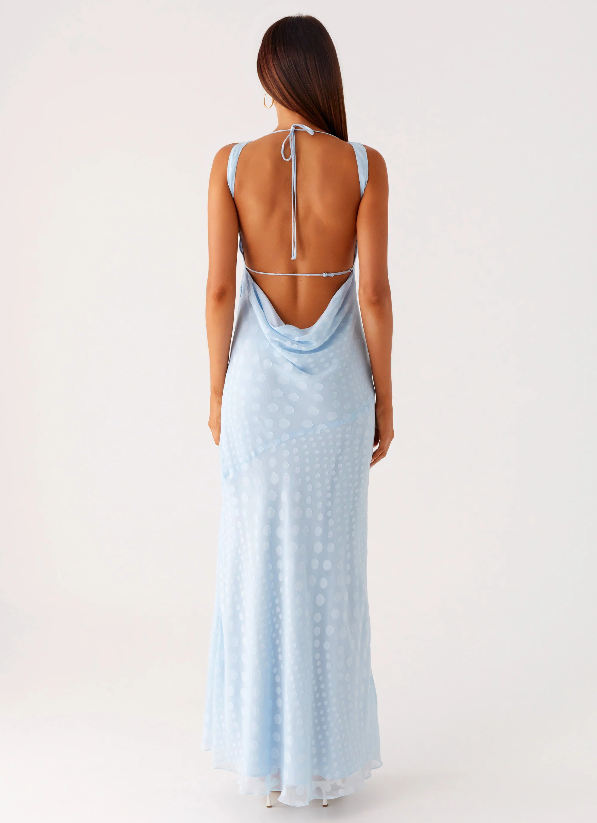 Sundance Chiffon Maxi Dress - Blue - Image 3