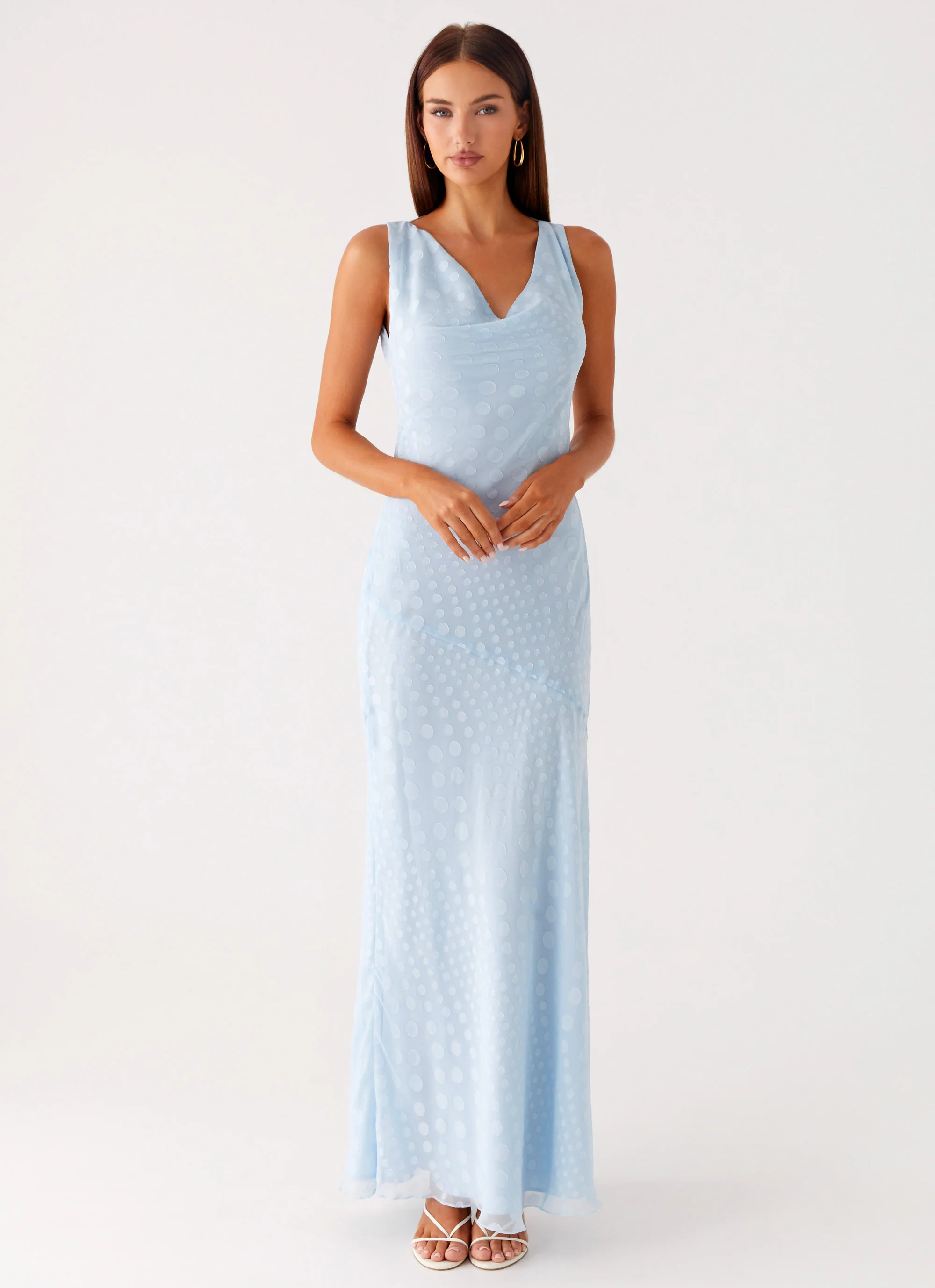 Sundance Chiffon Maxi Dress - Blue - Image 5