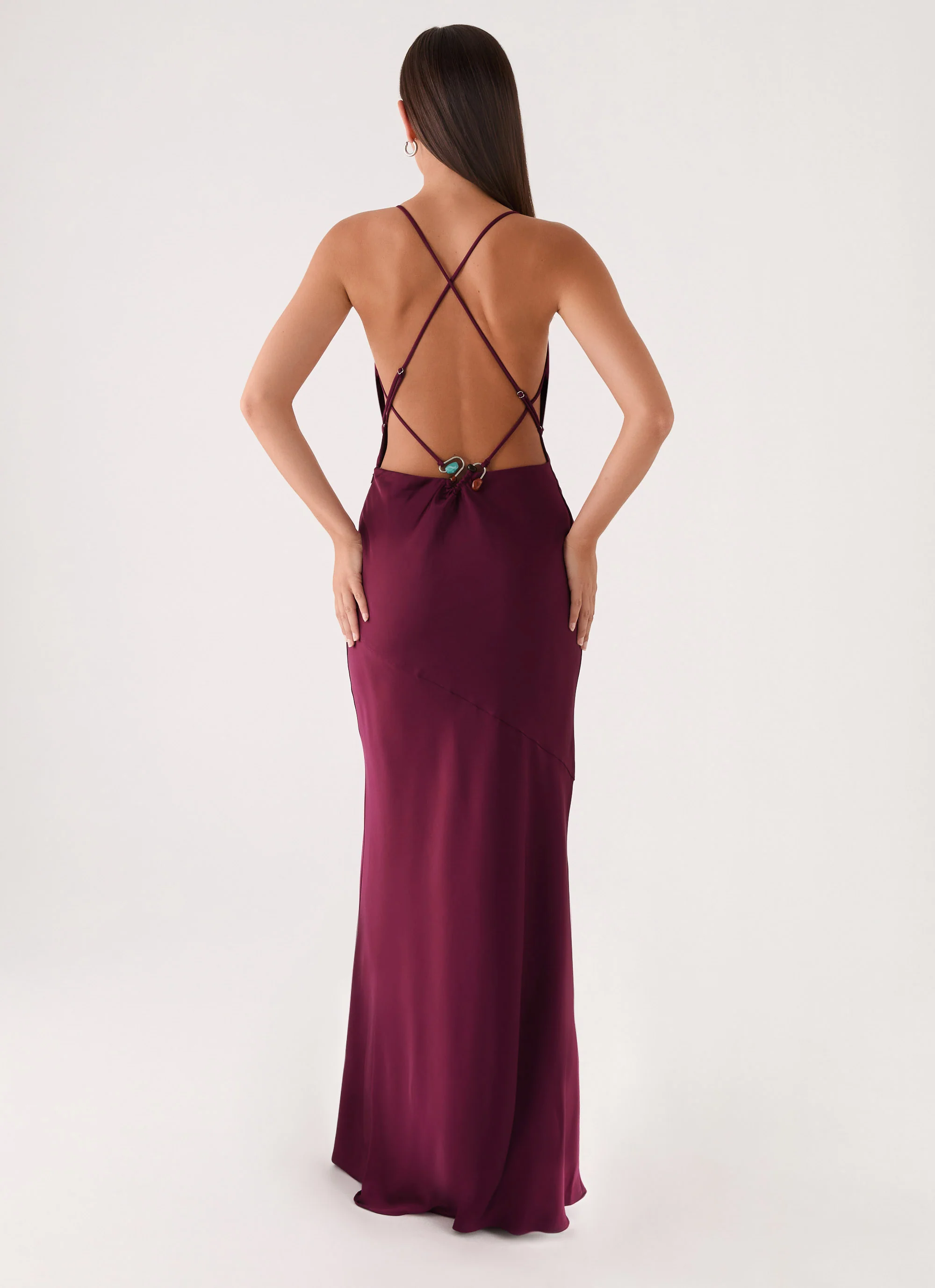 Tiano Maxi Dress - Plum - Image 2