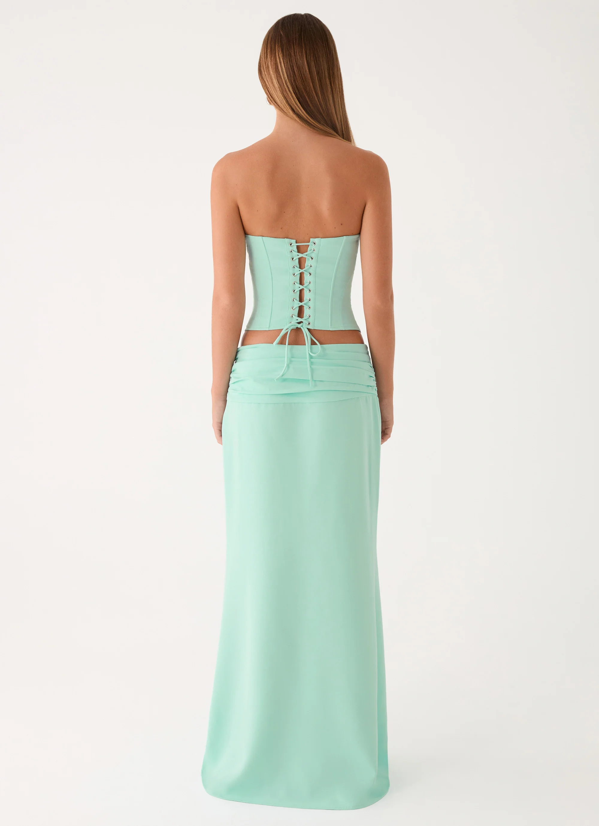 Tillie Maxi Skirt - Aqua - Image 5