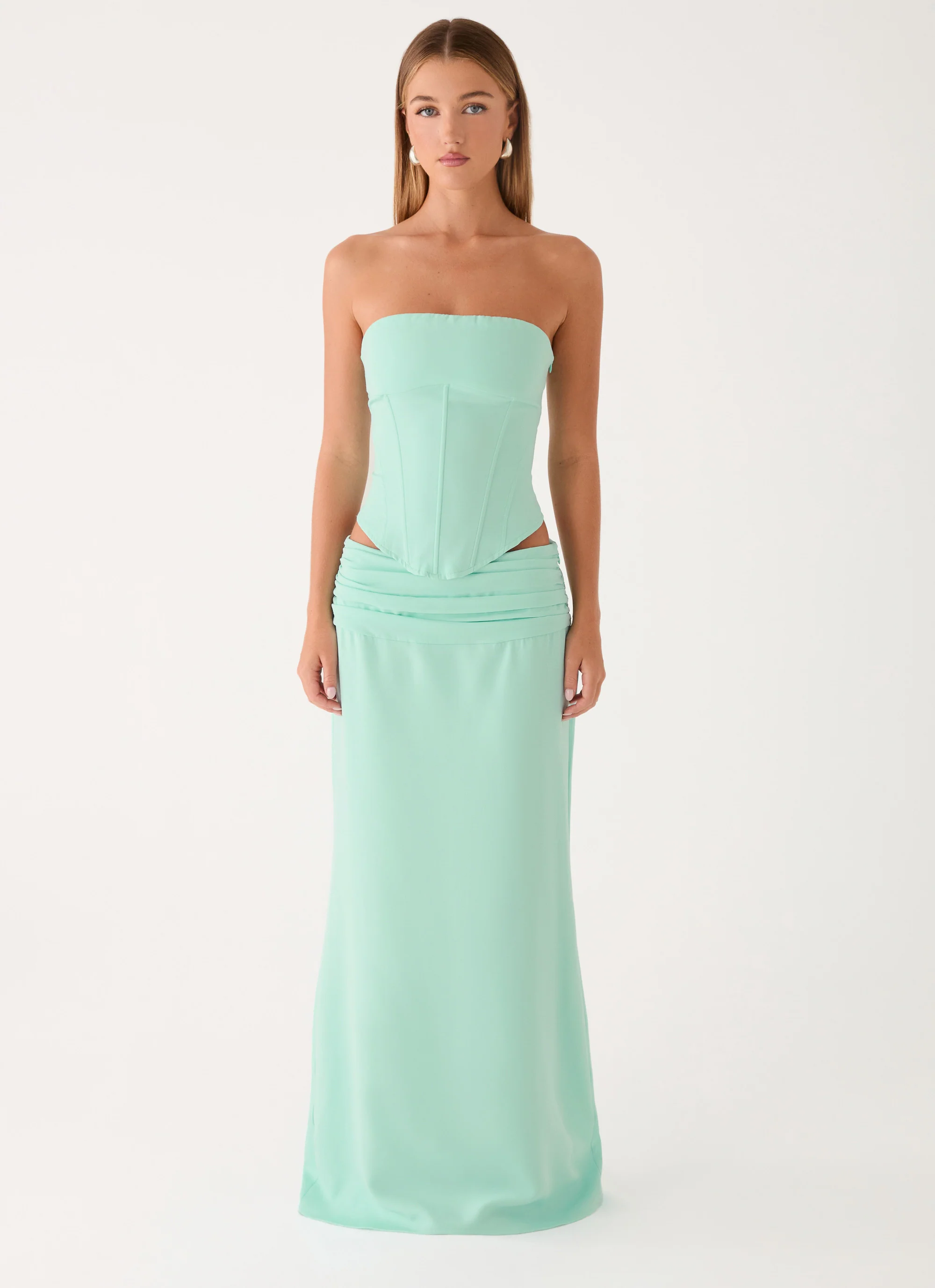 Tillie Maxi Skirt - Aqua - Image 6