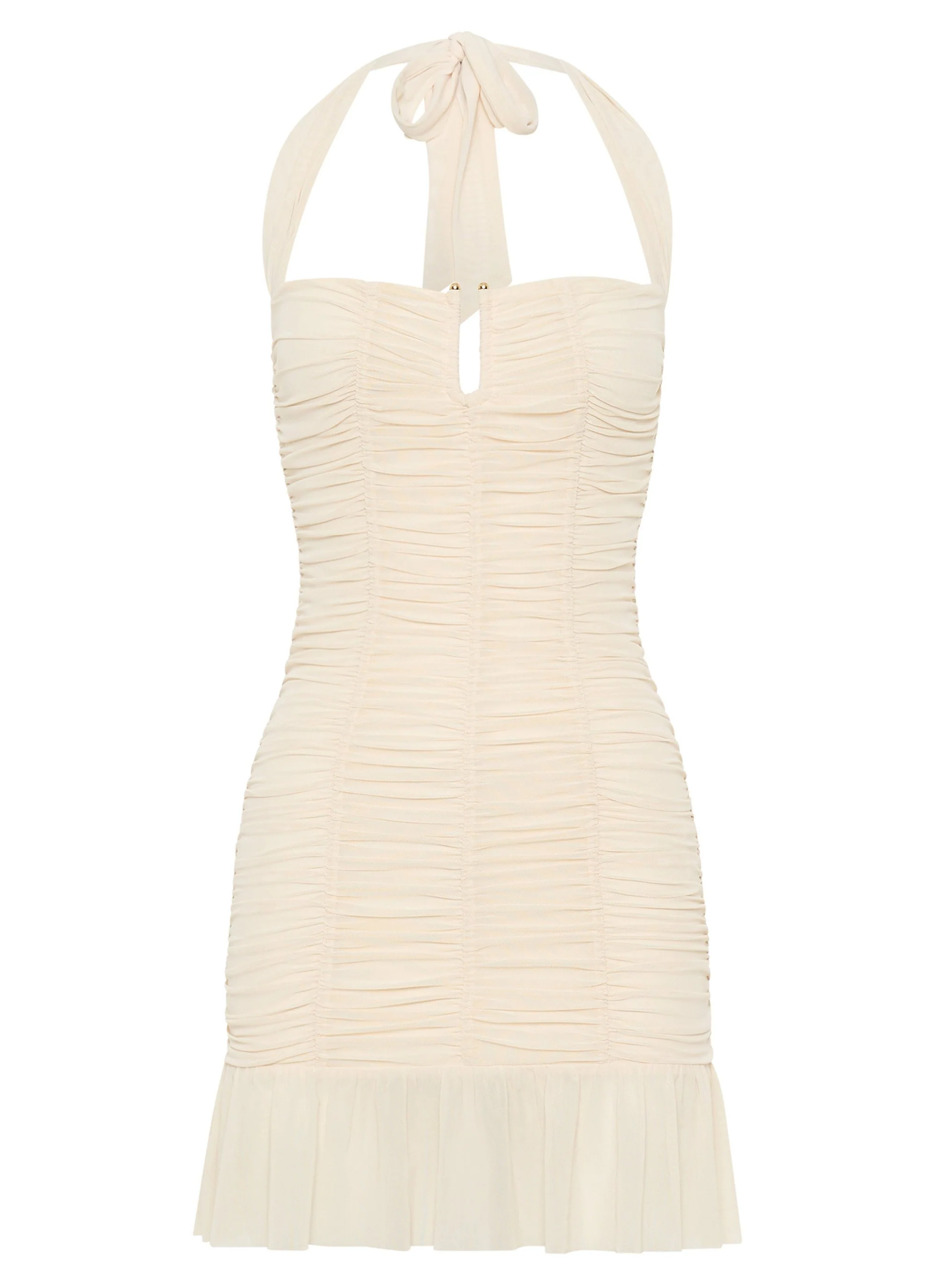 Toni Halter Mini dress - Lemon - Image 3