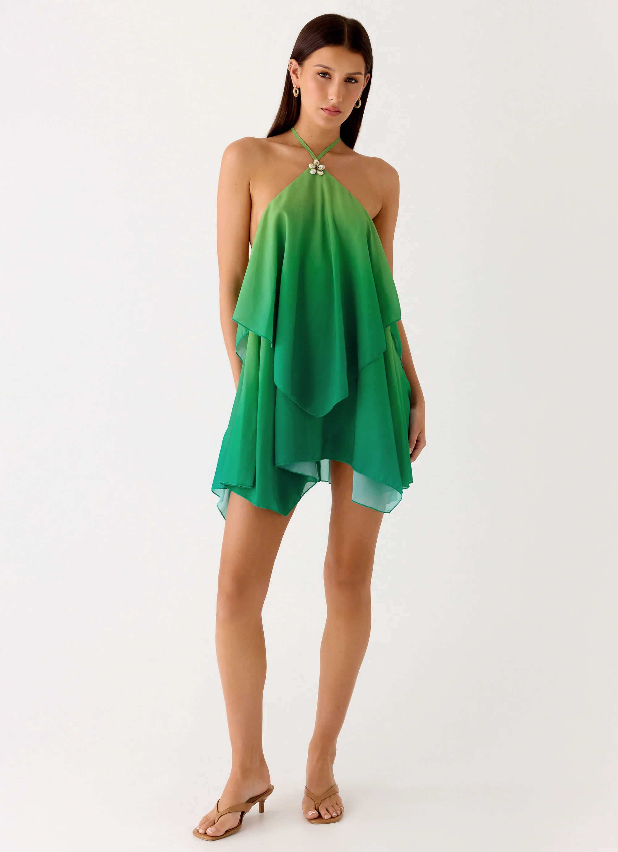 Twin Flame Mini Dress - Green Gradient - Image 5