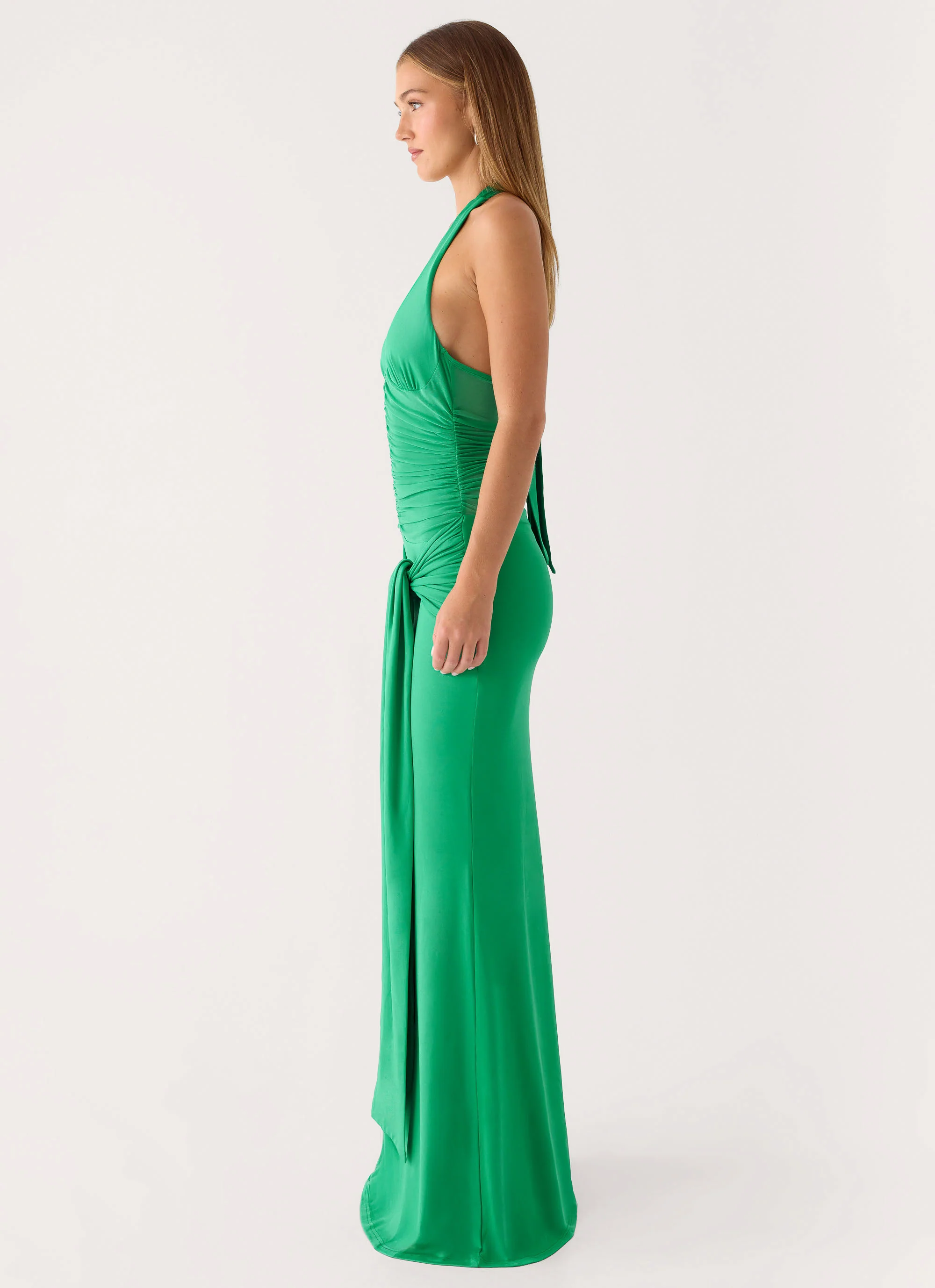 Tylan Halter Maxi Dress - Emerald Green - Image 5