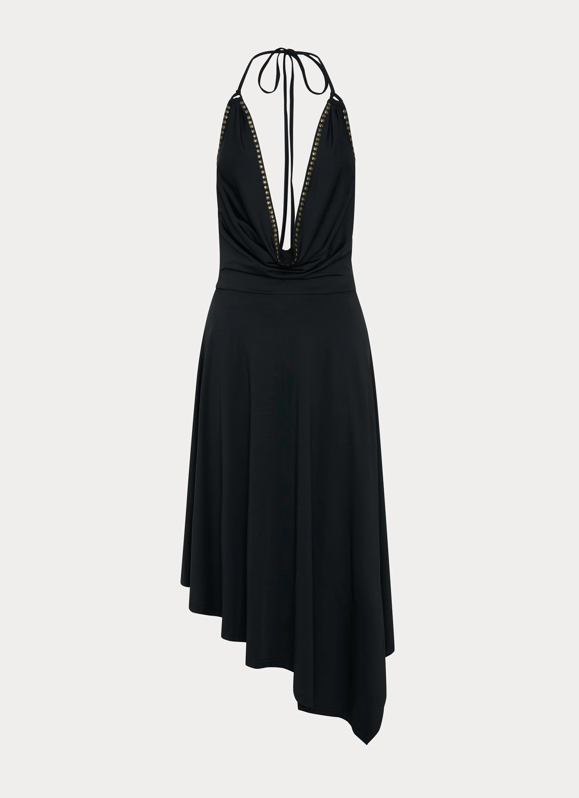 Vena Beaded Midi Dress - Black - Image 4