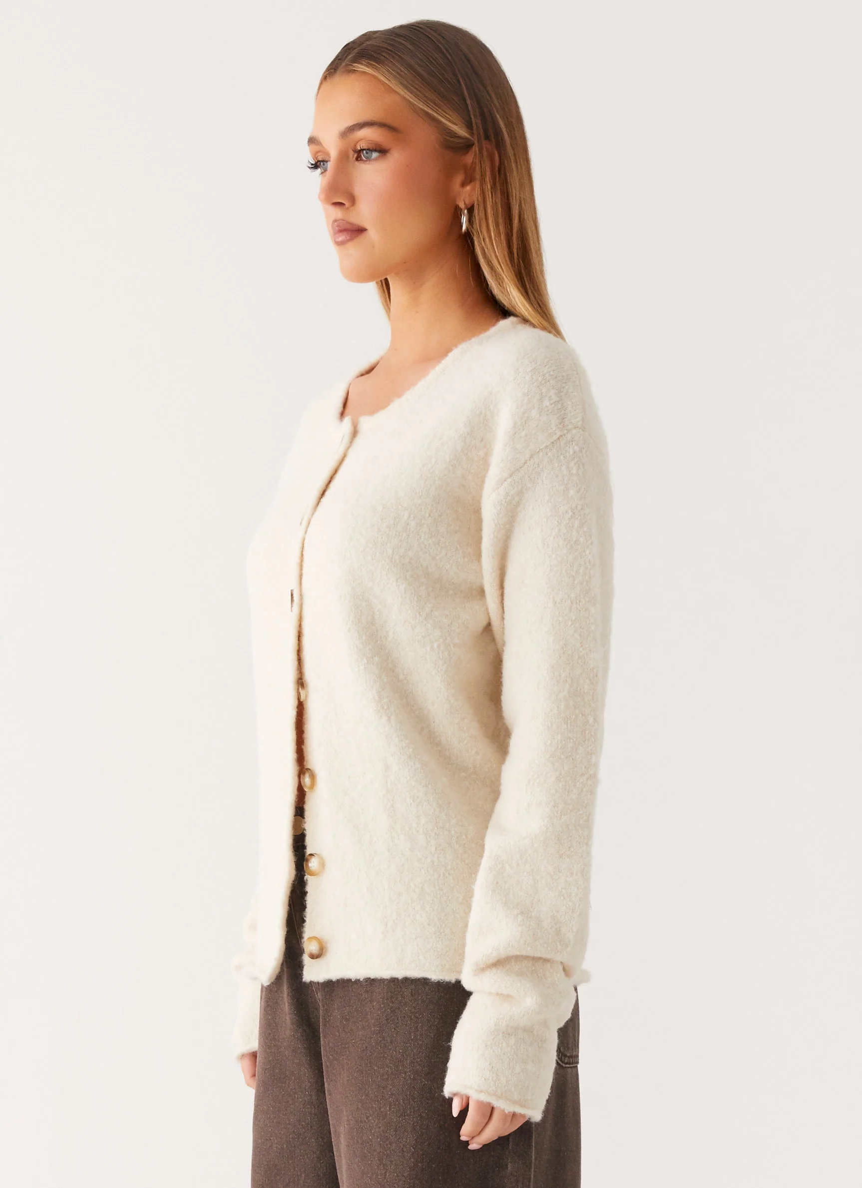 Vera Knit Cardigan - Ivory - Image 2