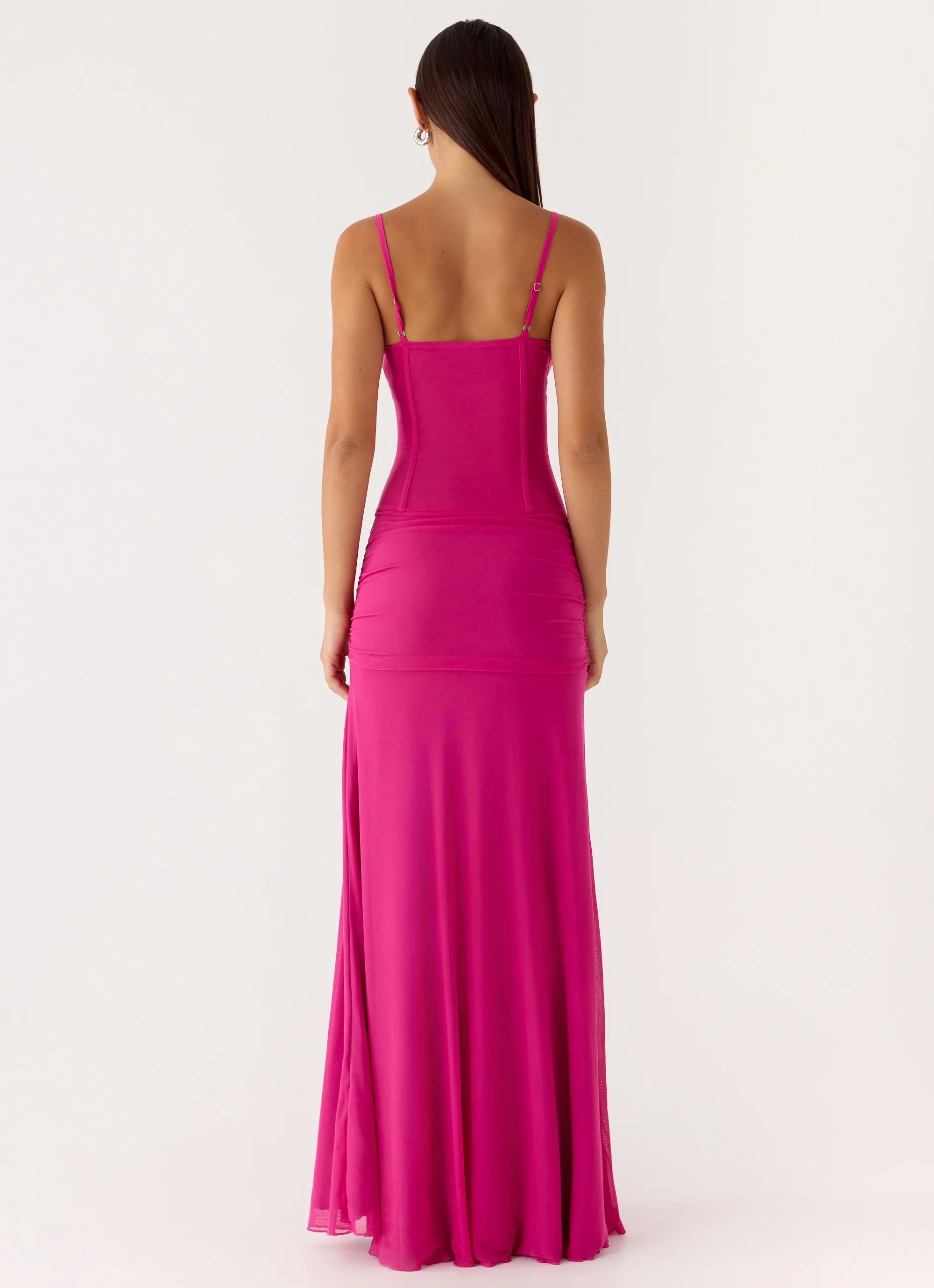 Viene Corset Maxi Dress - Fuchsia - Image 5
