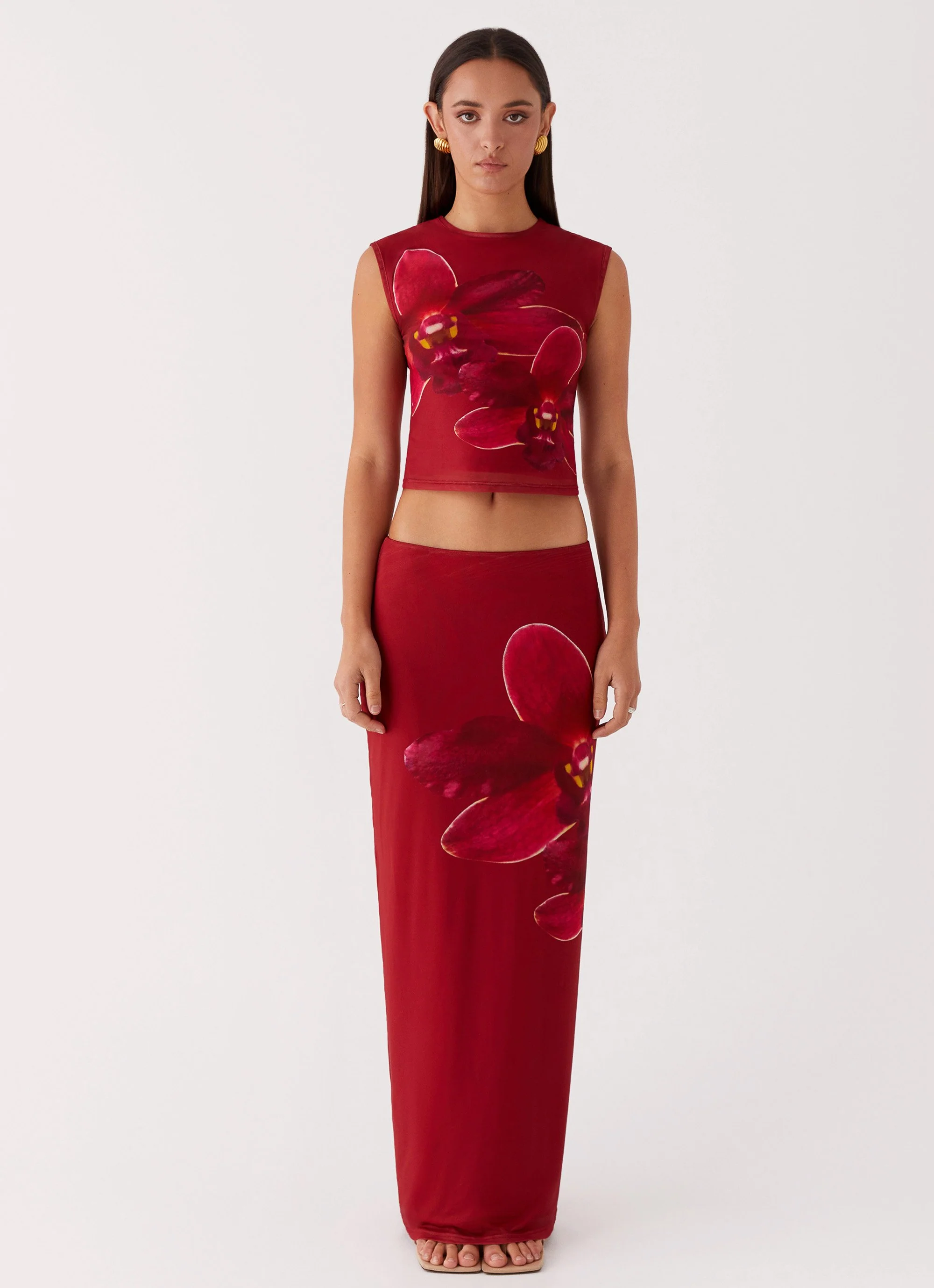Waiting for Dawn Mesh Top - Rosa - Image 2