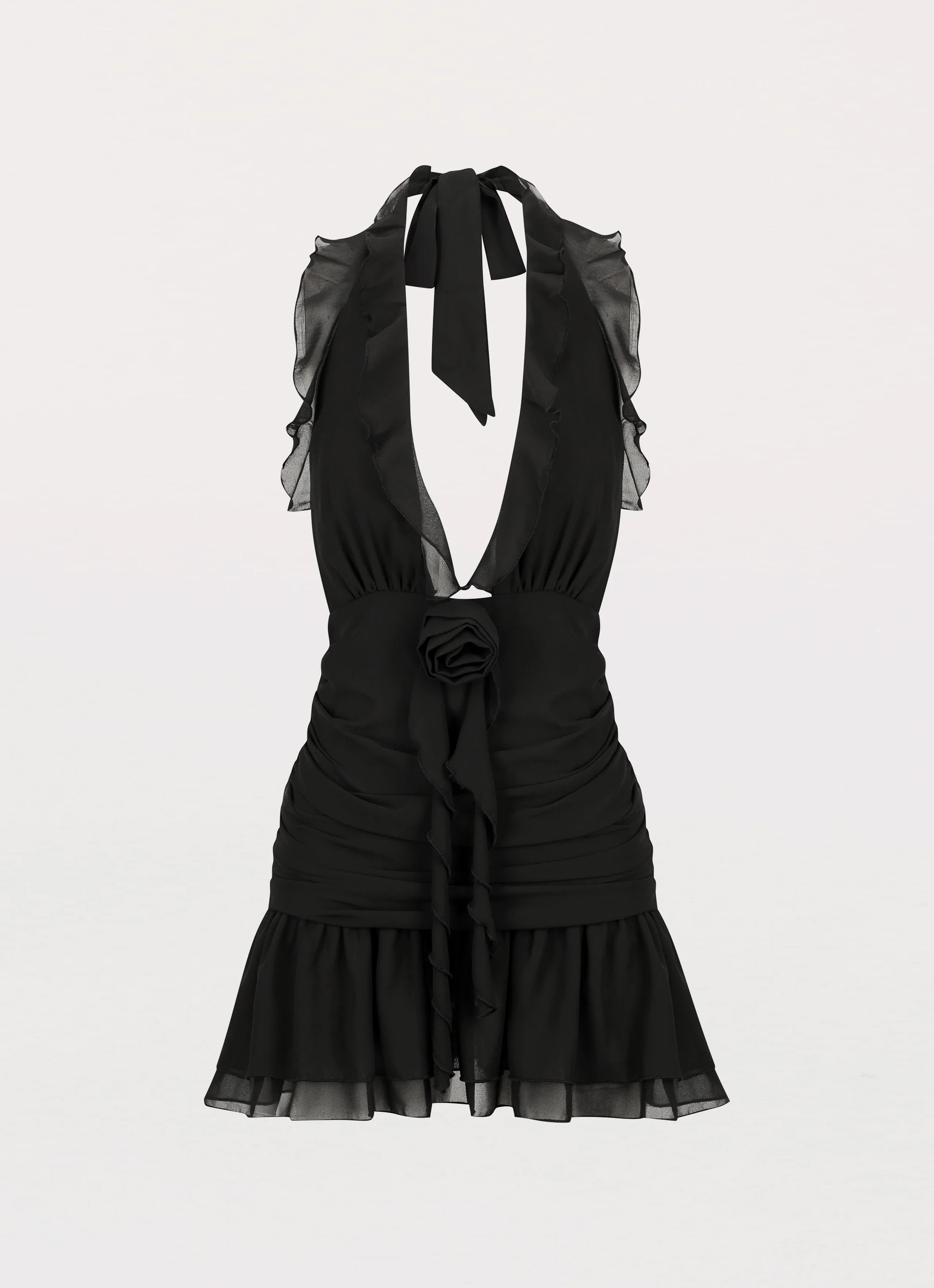 What You Need Frill Mini Dress - Black - Image 3