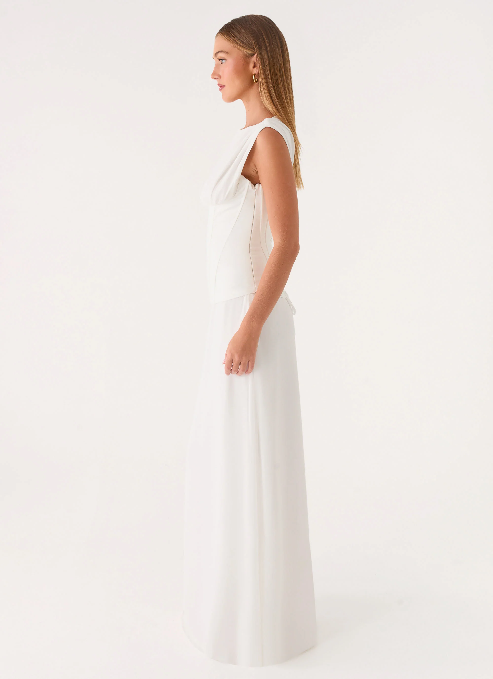 Winello Corset Maxi Dress - Off White - Image 3