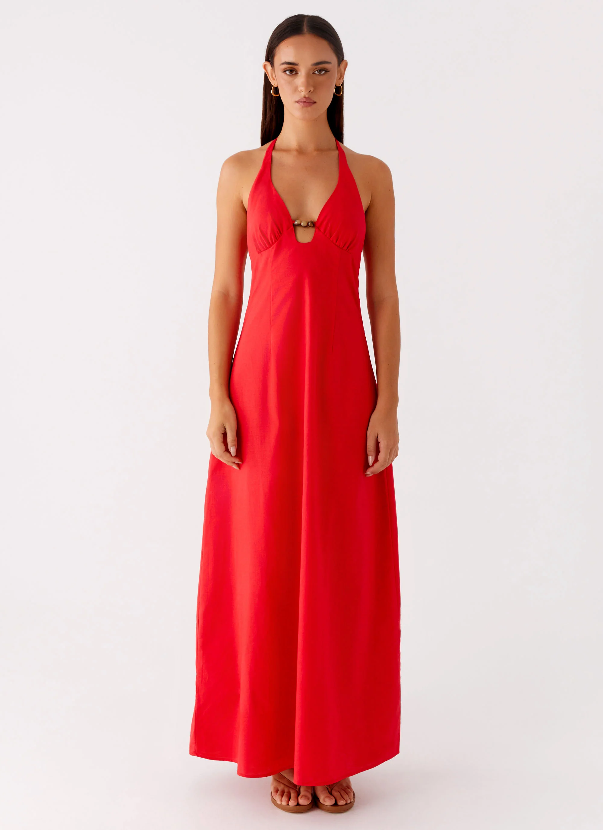 Zana Maxi Dress - Red - Image 2