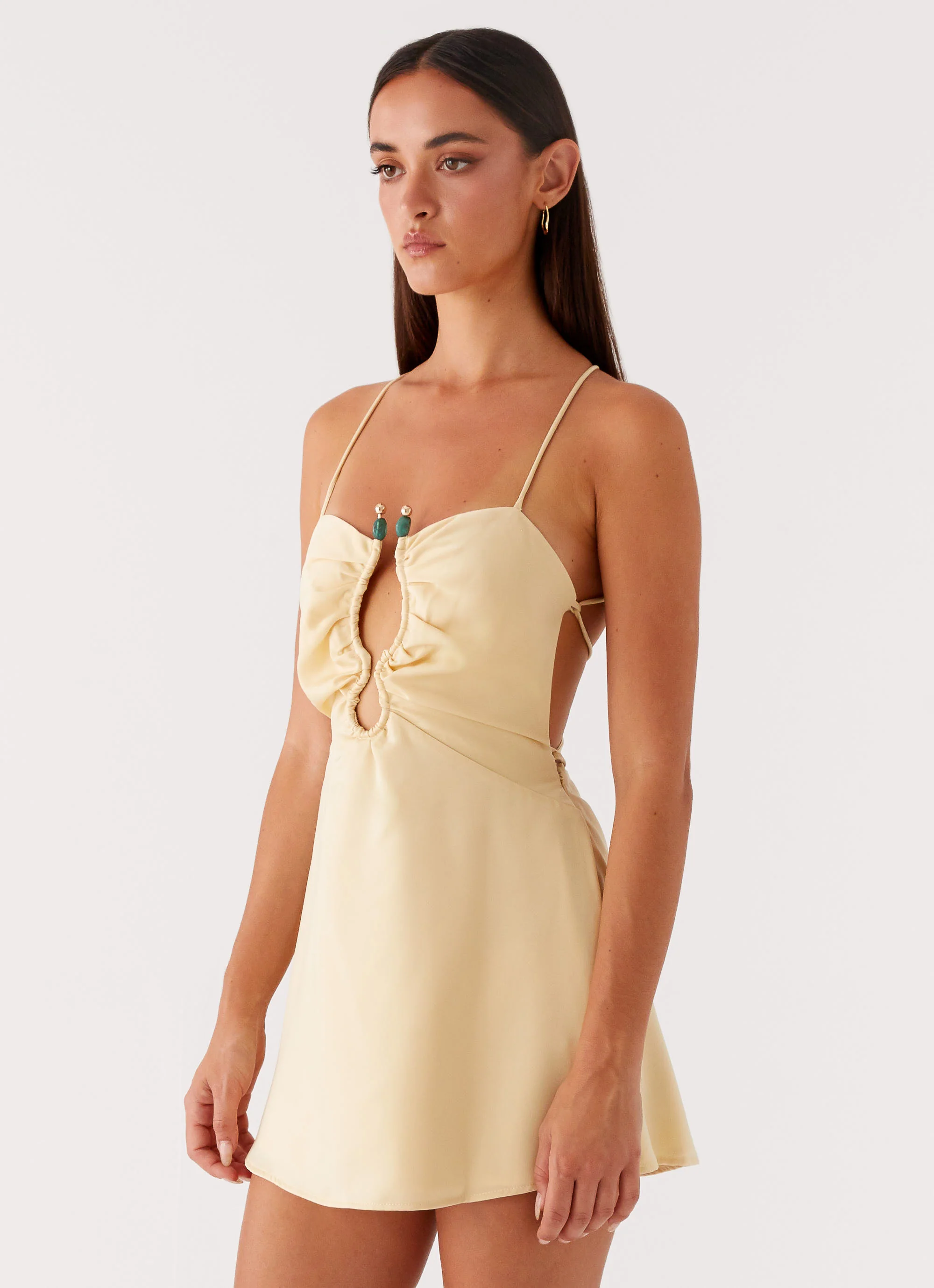 Zuma Mini Dress - Yellow - Image 2